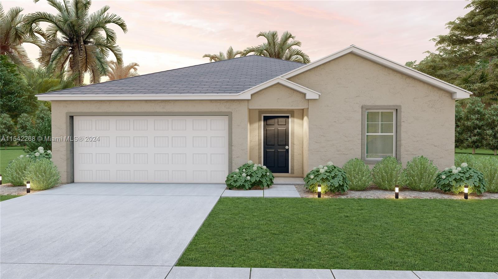 *Seller is offering $10,000 towards closing costs. Savings subject to using Builder's Preferred lender. One year builder warranty!*New construction home on the 120 ft wide canal! Open floor plan with a modern kitchen, stainless steel appliances, double door refrigerator, granite countertops, modern sink and finishes, & a large kitchen bar with plenty of counterspace. The primary suite is a retreat on its own: a luxurious ensuite with a spacious walk-in closet, double vanity, granite countertops, tiled shower and glass shower door. Other features include wood plank flooring, vaulted ceilings, tons of storage space, modern ceiling fans, speckled paint finish on patio/front entry, and hurricane-impact doors & windows. City water, sewer, and irrigation. No HOA. No flood zone.