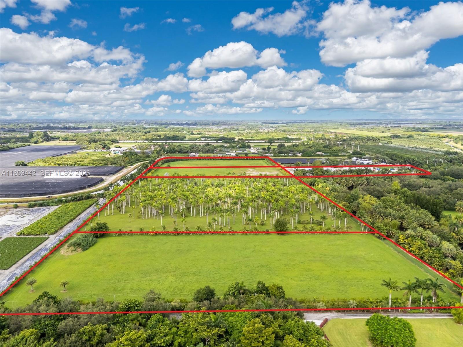 LOCATION, LOCATION, LOCATION!!!!! This property has it all! 29 acres featuring (2) CBS block buildings totaling 3,186 sqft, power, water, septic and main road frontage on SW 200st. This location is ideal for any business looking to start or expand with an infrastructure already in place. NOT looking for a business location? Turn this property into one of Miami's most exclusive neighborhoods, family compound or anything else you can imagine....the possibilities are endless. Country living at it finest with easy city access. Minutes from shops, restaurants and highways. Folios included are 30-6909-000-0040, 30-6909-000-0041, 30-6909-000-0042, 30-6909-000-0043, 30-6909-000-0045. The homes pictured have been digitally added for reference. SELLER WILL CONSIDER SELLER FINANCING