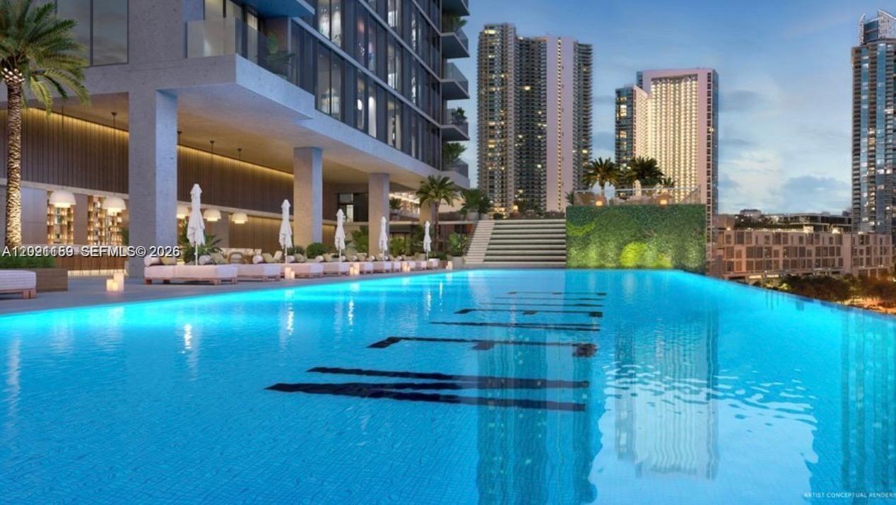Fully furnished, turnkey unit!! Eleven Residences ia a 65-story tower located in Miami’s centrally-located Park West District. Short term. Views of the Miami skyline, Biscayne Bay and Atlantic Ocean. Modern and high design residential lobby space. Common areas featuring museum-quality curated fine art and installations. Casino-Style Sports Lounge featuring expansive LED video wall with stadium style seating. Chopra Spa & Studio mind & body experiences featuring state-of-the-art fitness center, meditation, yoga, and customized treatment service. Club E11EVEN® Bar & Lounge. E11EVEN® Day Club and pool.***Financing Available***