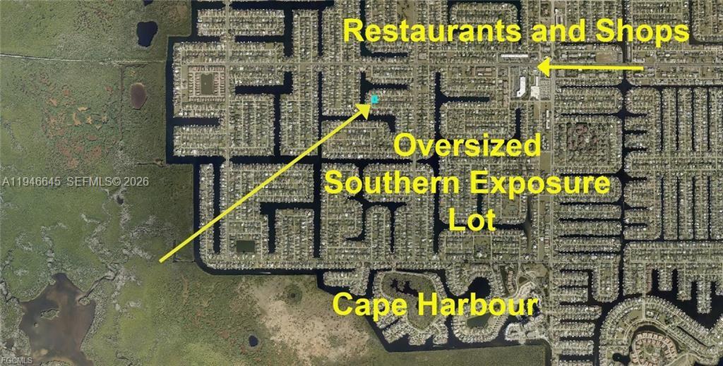 LOCATION! LOCATION! LOCATION! Build your dream home or secure a smart investment with this prime Southern Exposure oversized corner lot in one of the most desirable SW Cape Coral locations, south of Cape Coral Parkway. This cleared, ready-to-build lot is surrounded by beautiful homes, including million-dollar properties, and is located less than one mile from the Chabad Center, 239 Prime Steakhouse, and Camelot Isle Shopping Plaza, offering exceptional convenience for dining, shopping, and everyday needs—including Publix and Walgreens. Step right outside your door and enjoy miles of bicycle and pedestrian paths, ideal for an active lifestyle. Outdoor enthusiasts will also love nearby Rotary Park, the Rose Garden boardwalk, and scenic nature trails. Just minutes away are top-rated restaurants and waterfront dining such as Rumrunners and Lobster Lady, along with Tarpon Point Marina and Cape Harbour. Southern Exposure Oversized Corner Lot All Assessments PAID (City Water & Sewer) Cleared & Ready to Build One of the Least Expensive Southern Exposure Corner Lots in This Area Ideal to build now or hold for future appreciation—you truly can’t go wrong with this location. HURRY—opportunities like this in SW Cape Coral do not last!