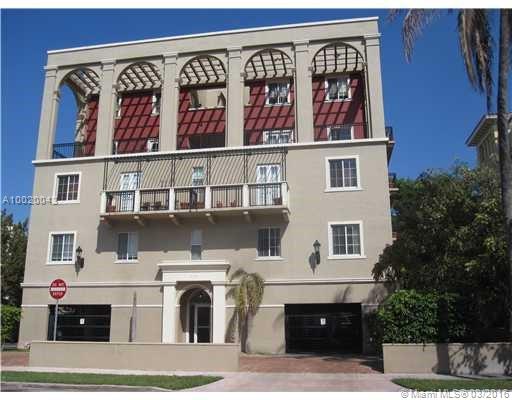 Elegant boutique building, only 12 residences. High impact glass windows & natural light, neutral tiles, high ceilings, crown moldings, large kitchen with granite counter tops, cherry wood cabinets; washer & drier inside; living room spacious, walk in closet, jacuzzi tub, marble bath, powder room. 2 Rooftop decks are common areas. Low maintenance, with parking & elevators. Close to Miracle Mile, Ponce de Leon Blvd, shops, restaurants, Publix. The Best in Coral Gables! Noble area! Vacant easy to show!