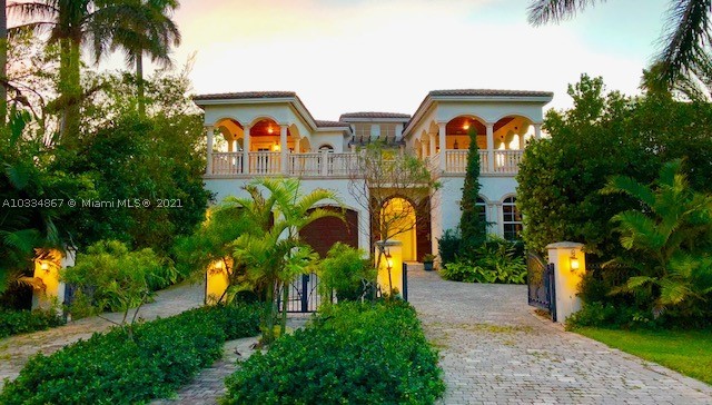Rented Until November 2020. Stunning 5 bedroom plus office, professionally designed movie theater, 5 full bathrooms. Waterfront, gated estate across a quiet park on South Parkway in the famous Golden Beach. Mediterranean 2 story beautiful mansion with two very large terraces, 2 car garage. 50 FT on the canal, with private dock and service station. Sensational water views of the canal and intracoastal waterway. Infinity pool with Jacuzzi. Professionally equipped chef kitchen with cooking island, gas stove, sub zero refrigerator. Adjacent breakfast area leading to the large family room. Large play room with the bar. Spacious wine cellar. Private elevator. Big master bathroom with Roman tub,the largest walking closet you will ever see. Private beach access,tennis courts,children playground.