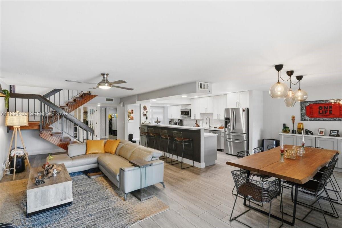 Spacious lakefront townhome offering the feel of a single-family residence within the well-established Trellises community in Plantation.

This renovated 3-bedroom + den, 2.5-bath home spans over 2,100 sq ft of thoughtfully designed living space, featuring open interiors, abundant natural light, and tranquil water views. The modern kitchen, updated finishes, and functional layout create a seamless blend of comfort and style.

The primary suite enjoys peaceful lake exposure and generous closet space, providing a private retreat within the home.

Trellises is known for its mature landscaping, security patrol, and resort-style amenities, including pool, tennis courts, clubhouse, fitness center, and scenic green spaces. Two assigned parking spaces are directly in front of the residence. HOA covers: water, trash, basic cable TV, gym, tennis court, Basketball court, clubhouse (pool) and roof insurance. Very well-maintained community 

Designed for those who value space, serenity, and community living.
Minimum 25% down payment required

*Click on the Virtual Tour to experience a detailed, room-by-room walkthrough and fully appreciate the layout, light, and lake views.  ( The spacious, bright, and open layout of this townhouse creates the feeling of being in a single-family home)