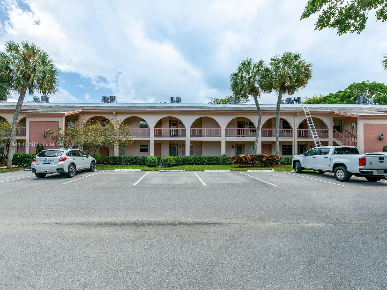 VERY SELDOM DO YOU SEE THIS SIZE UNIT FOR SALE.  ONE LARGE BEDROOM, AMPLE SOCIAL AREA, EAT-IN KITCHEN WITH NEW CABINETS.   ROLADONS ON BACK TERRACE MAKE THIS ROOM ADDITIONAL USABLE SPACE FOR AN OFFICE .  NICE GARDEN VIEW.  YOU ARE BUYING A WONDERFUL LIFE STYLE IN THIS POPULAR 55+ COMMUNITY.  HAS A GOLF COURSE, SEVERAL RESTAURANTS, CLUBHOUSE WITH SOCIAL ACTIVITIES DAILY, LIVE SHOWS, GYM.  FEEL SAFE WALKING LANDSCAPED PATHS. FIRST FLOOR ENTRANCE MEANS IT IS EASY TO ACCESS CONDO. NEAR LAUNDRY ROOM. VERY QUIET AND WELL MAINTAINED.