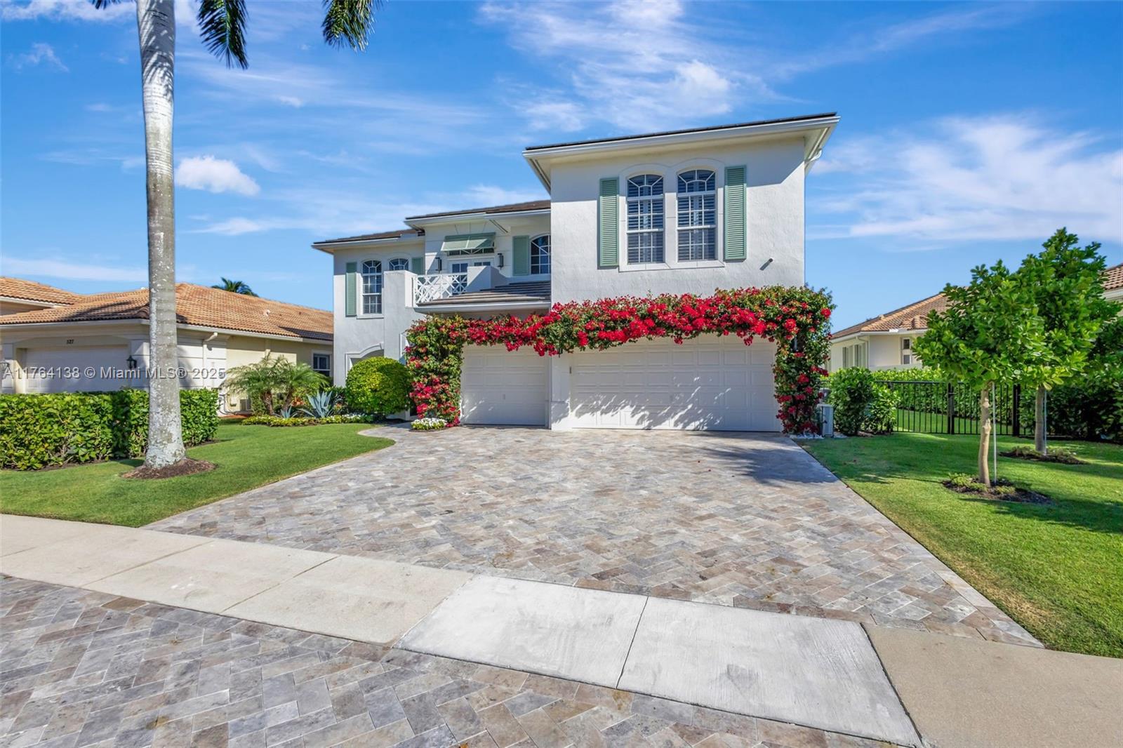 Grand and elegant with transitional style, this rarely available Carrington model is located in prestigious, gated Frenchman’s Reserve golf community. Spacious, fully updated 5-bedroom, 5.5-bath home features beautiful light wood flooring, coffered ceilings, abundant natural light, and open-concept layout. The upgraded kitchen includes quartz countertops, custom cabinetry, Sub-Zero fridge, Wolf stove, dual dishwashers, icemaker, and two islands with ample storage. The luxurious primary suite offers His & Hers bathrooms with walk-in showers, a large soaking tub, dual sinks, and custom closets. Executive den.  Custom closets throughout. Additional features: new roof, impact glass throughout, water filtration system, air-conditioned garage with custom storage. Expansive outdoor space