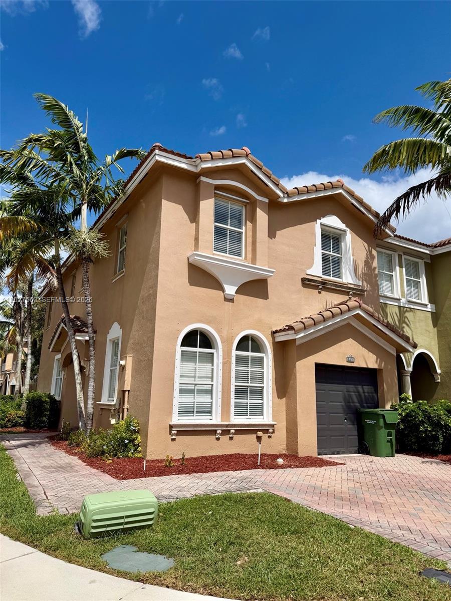 Welcome to resort-style living in the highly sought-after, guard-gated community of Palm Breeze at Keys Gate!

This beautiful, huge 4 bedroom 3 bath corner unit boasts excellent curb appeal with a private paved driveway (room for up to 3 cars), an attached fee simple 1-car garage, and elegant architectural window details surrounded by lush tropical palm trees.  Unit also has a bed and bath downstairs.  Laundry room with washer / dryer and new HVAC.  

The open-concept kitchen, features ample cabinetry, durable dark countertops with a raised breakfast bar perfect for casual dining, a dual-basin stainless steel sink with a window view, and matching black appliances including a built-in microwave and smooth-top range.   Upstairs, you will find a cozy, fully carpeted retreat. The expansive primary suite offers a private oasis complete with a large master bathroom, providing plenty of space to unwind.

The Palm Breeze HOA includes high-speed internet, cable TV, and 24/7 gated security. Residents also enjoy exclusive access to community amenities, including a resort-style pool and a neighborhood dog park. Conveniently located near shopping, dining, and major roadways, this home is perfect for first-time homebuyers or savvy investors. Schedule your private tour today!
HOA Includes: High-Speed Internet, Cable TV, Common Area Maintenance, Security/Gate (Note: Water/Sewer is billed separately).