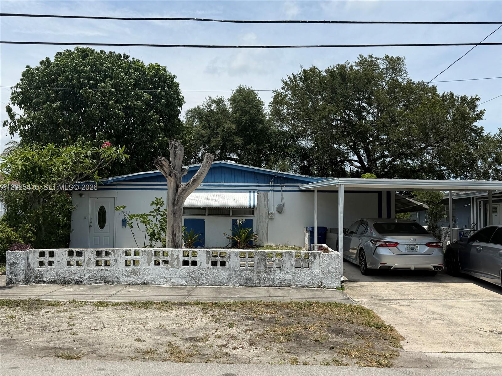 Investor special in Miami Gardens! This property is priced for a full renovation and offers an excellent opportunity for investors, flippers, or cash buyers looking to add value. Home needs a new roof, electrical, plumbing, and complete interior/exterior updates. Cash only sale due to condition. Great potential for fix-and-flip, rental income, or long-term investment. Conveniently located near major highways, shopping, schools, and public transportation. Bring your vision and turn this property into a profitable opportunity!