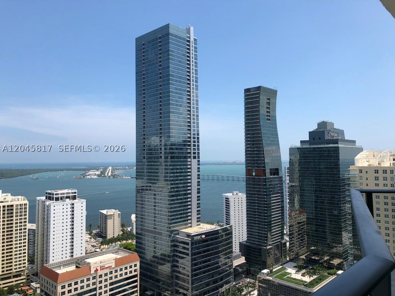 Experience premium Brickell living in this spectacular 1-bedroom, 2-full-bath residence featuring an oversized den and vibrant eastern exposure. As one of the largest 1-bedroom layouts in the building, the home boasts a deep balcony perfect for outdoor entertaining, Sub-Zero and Bosch appliances, premium quartz finishes, and custom built-in closets. Residents enjoy stunning water and city views paired with the elite amenities of a 5-star hotel, including a rooftop pool, full-service spa, fitness center, and signature downstairs dining. Located just steps from Brickell City Centre, top-tier restaurants, and nightlife.
