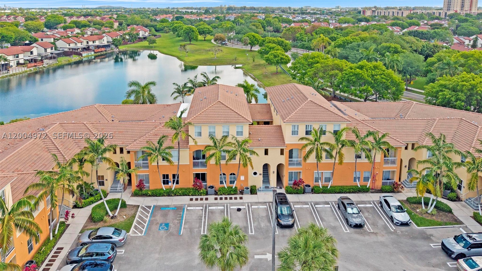 Beautiful property two stories 3 BR/2.5 BA in Las Sevillas (Fontainebleau Lakes West).1,445 Sq.Ft Gated Community, w/unit has 2 parking spaces + guest, wood cabinet, KITCHEN EQUIPPED WITH GRANITE COUNTER TOPS and stainless steel appliances, full washer & dryer inside the unit, tile floor throughout. basic cable & Internet included in the maintenance. This community is surrounded by sparkling lakes, lovely landscapes, a community POOL and wide walking trails, large green área around. Conveniently located close to Close to DORAL CITY, Dolphin & Int'l Mall & the new Shopping Center Fountain Square Miami, Florida International University-FIU, Airport, Expressways (Turnpike,
836/Dolphin), Excellent A+Schools nearby. EASY access to the community.