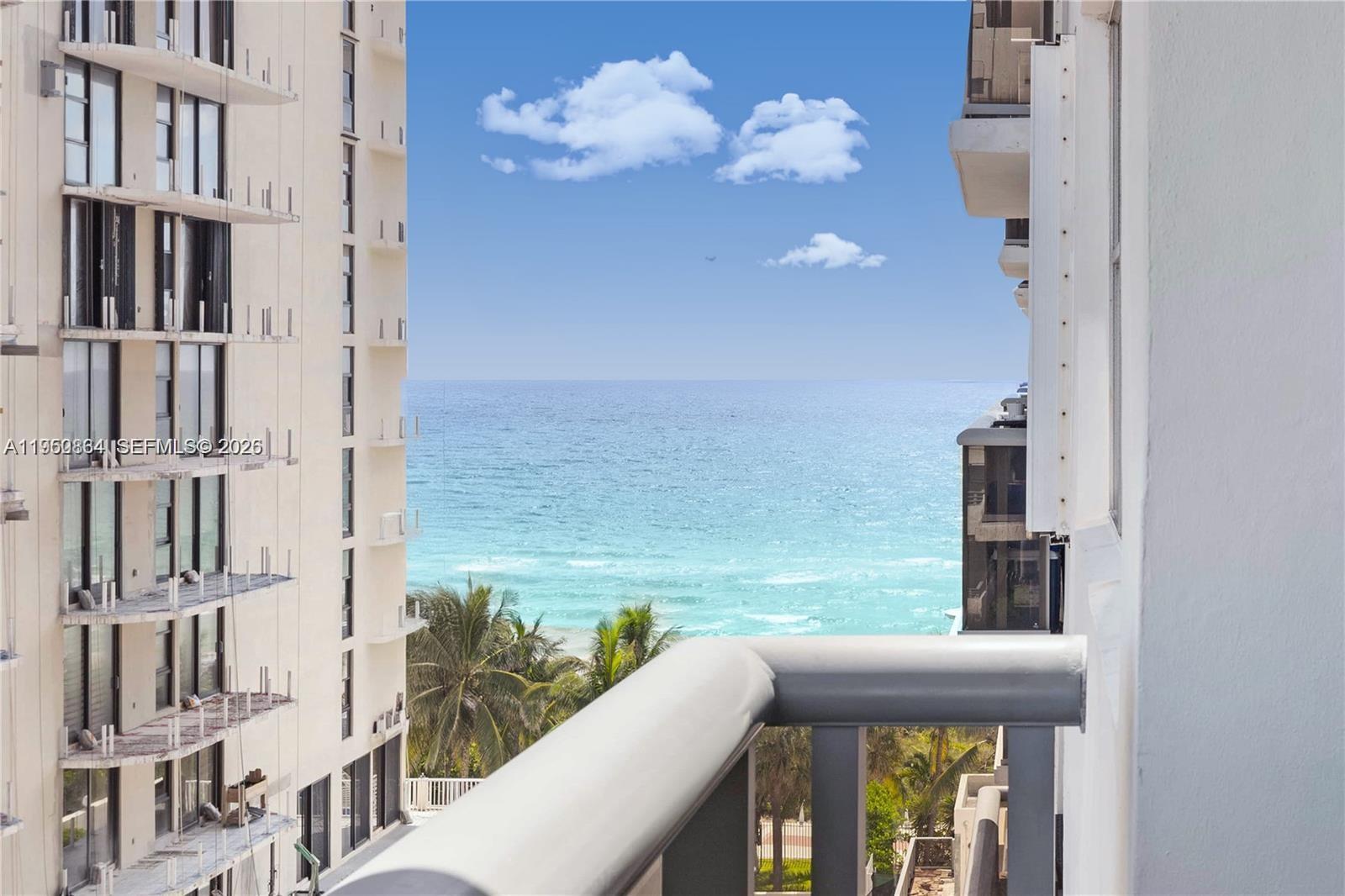 JUST REDUCED.Great opportunity to make this original 1 plus den, 2 full bath your own. Beautiful partial ocean and intercostal views. Maison Grande offers full service on the beach, gym, pool, convenience store, pool room, playground and endless amenities to enjoy life by the ocean.  Special assessment of $430.85 in place for 13+years the assessment is transferable or it can be paid in full at closing. No short term rentals allowed. Rental allowed after one year of ownership. With a good rehab unit can get up to 500K.