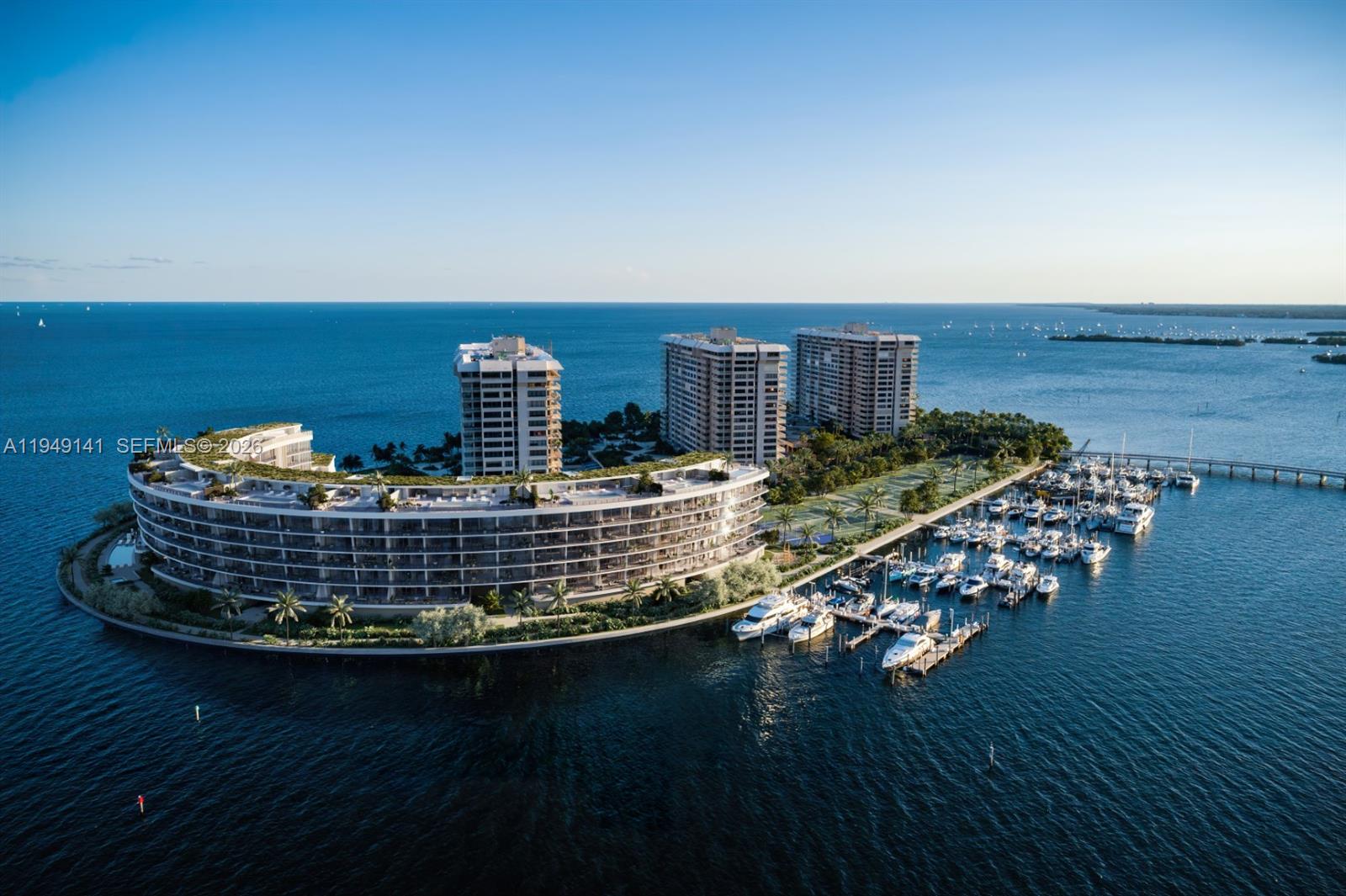 Remarkable unit at a private island in Coconut Grove. Boutique building with just 65 residences appointed with the latest luxury and quality finishes to enjoy. It has smart home automation, soaring 10 ft. ceilings with continuous sliding doors open to expansive terrace with panoramic views of Coconut Grove and downtown Miami. It includes a private lobby and private elevator for direct access to your residence. The unit showcases high end finishes: Miele appliances with large refrigerator and freezer unit, 2 dishwashers, wall oven, microwave, large capacity wine cooler, floor to ceiling lacquer Italian kitchen cabinets by Molteni, 2 clothes washer/dryer units in laundry room, frameless interior doors and more. The unit has a PRIVATE GARAGE plus 2 car valet parking rights. Amenities include a private club, tennis and paddle courts, 2 swimming pools, spa and more.