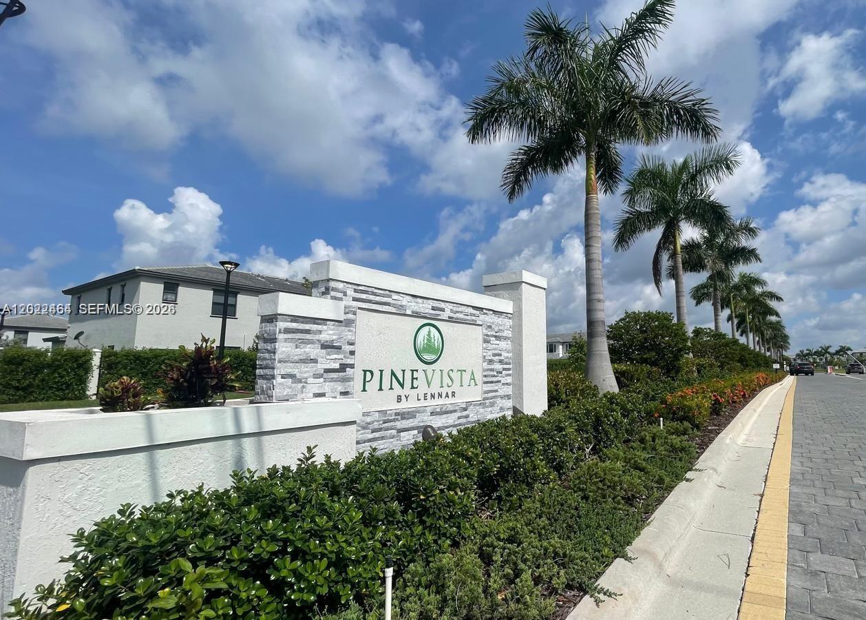 Welcome to this stunning 2022 new construction. Beautiful and spacious four bedroom, two bathroom single family home with a two car garage located in the Pine Vista community in Homestead, Florida. Bedrooms are located on the second floor providing privacy and separation from the common areas. The community includes its luxury clubhouse, resort style pool, fitness center, and playground. Charter school across the street from the community. Great location, just blocks from Florida Turnpike exit 5, close to Homestead Baptist Hospital, and more. Association approval takes 30 days. Please submit an offer with a DU. FHA, VA, and Conventional loan and proof of funds for down payment.Your Dream Home in a Brand New Gated Community!.Community Pool! Turn Key!