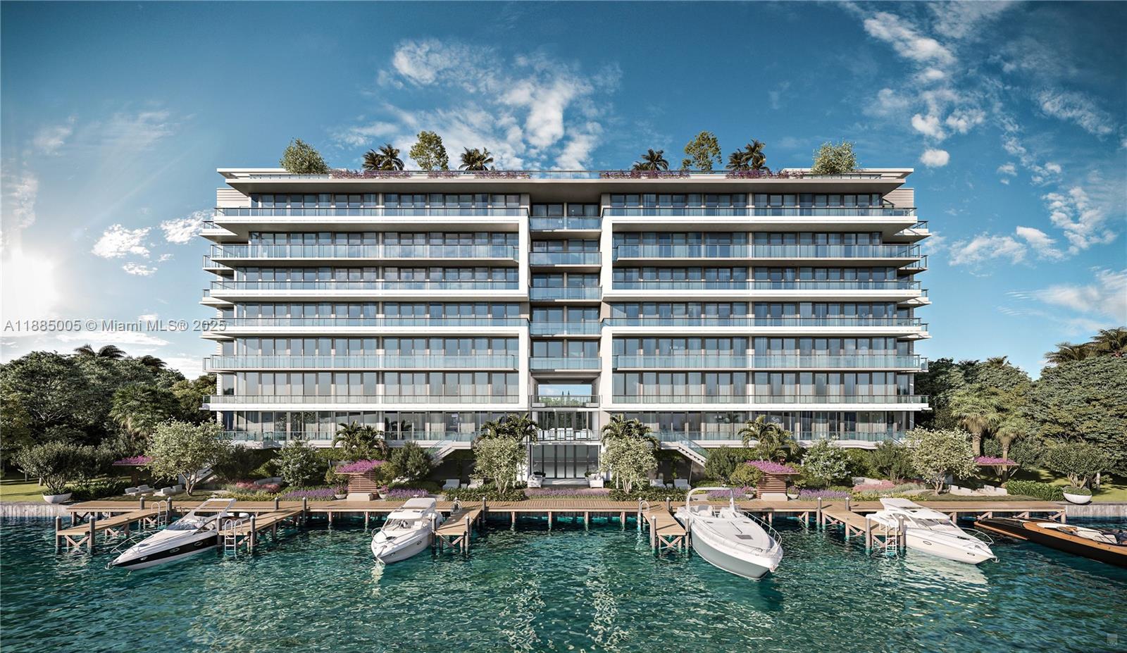 La Baia North is a new luxury, boutique bayfront condominium in Miami's exclusive Bay Harbor Islands. Residence 403 is a fully finished 2,104 sq ft Three bedroom plus Den, Four Bathroom residence featuring a private waterfront terrace with spectacular unobstructed bay views. Complete with private boat slips, La Baia North offers over 20,000 sq ft of resort-style amenities including a 10,000 sq ft rooftop amenity deck with spectacular waterfront views, pool with sun-shelf, summer kitchen and dining areas, heated soaking spa, dedicated kids area with a splash zone.  Additional amenities include dock-side pick-up & drop-off area, water sports launch dock with Kayaks and more.