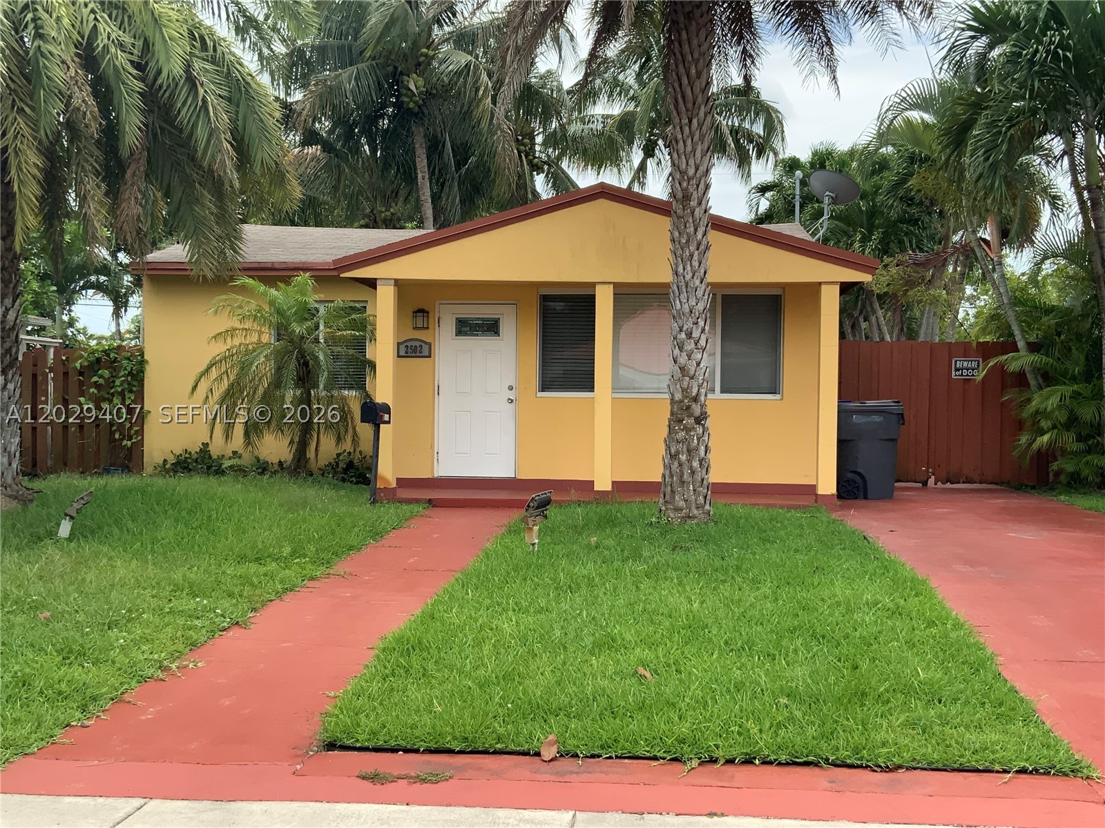 Welcome to this charming single family home located in the desirable Highland Gardens neighborhood, just east of I-95 in Hollywood. Offering a spacious layout and an exceptional outdoor living experience, this home features a very large backyard complete with a beautiful koi pond and lush landscaping that creates a private tropical oasis perfect for relaxation and entertaining.
Inside, the home is bright and inviting thanks to abundant natural light streaming through impact hurricane windows. The interiors showcase deep grey walls that provide a modern, sophisticated backdrop. The entire home features elegant 24-inch tile flooring throughout, creating a clean and cohesive look.
The kitchen is a standout with beautiful granite countertops and a stainless steel Samsung refrigerator. A convenient laundry room houses a matching set of LG washer and dryer. The front entranceway greets you with an open and welcoming feel as soon as you walk in.
This single family residence combines practical luxury with Florida living at its best — impact windows for peace of mind, generous outdoor space, and move-in ready finishes. Ideal for those seeking a peaceful yet conveniently located home in Hollywood’s Highland Gardens community.