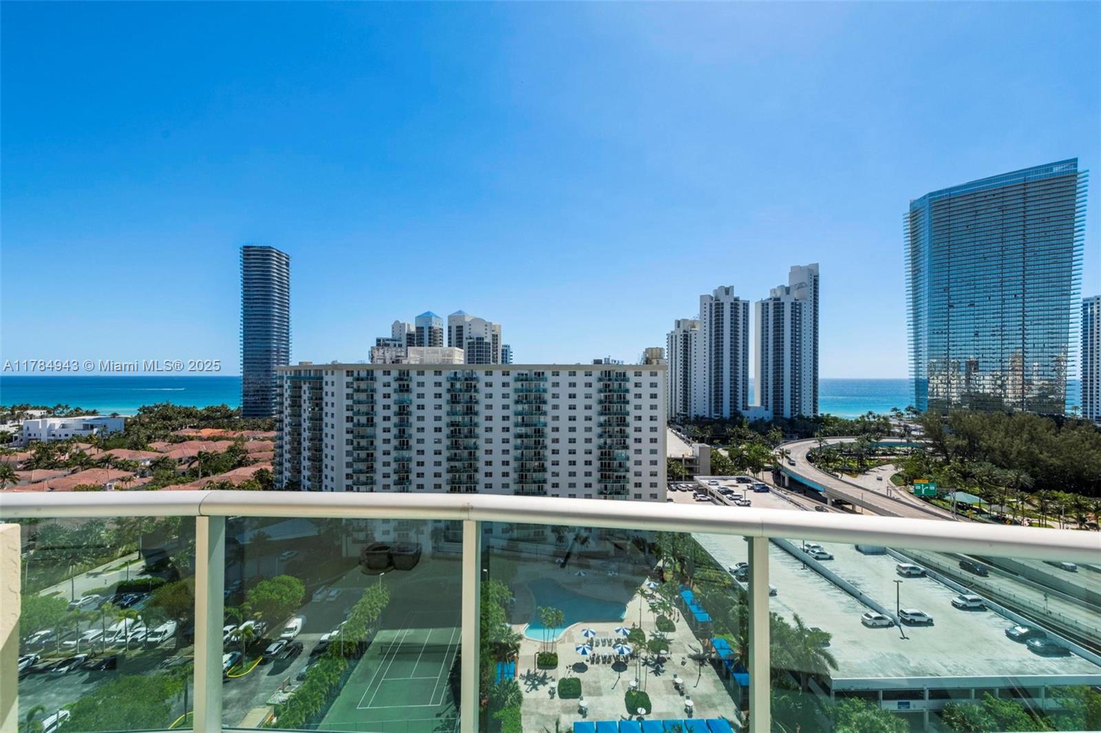 Experience luxury beachfront living in this renovated penthouse boasting endless ocean views, spanning from Hallandale to Sunny Isles Beach. Beautifully redesigned, the top floor features higher ceilings on a 1-bedroom plus extra room, complemented by a full bath and a guest bath. Open kitchen with granite countertops, a serving counter bar, and top-rated Samsung black stainless steel appliances. Large porcelain tiles throughout leading to the the spacious balcony, where hurricane-proof glass railings and doors unveil panoramic views. High-end amenities (gym, studio, tennis courts, pool, conference rm, game rm) & utilities (HD cable, high-speed internet) part of HOA fees. Building undergone a beautification project with no special assessments. Treat yourself to the lifestyle you deserve!