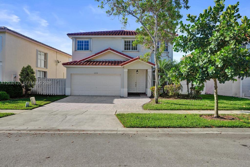 Great rental in GATED Pembroke Isles. INCLUDED: Water/Garbage, Basic cable, 1Gbit fiber internet, Lawn maintenance, Pool maintenance. 2 story with all bedrooms upstairs. 1st floor includes Living Room, Dining Room, Family Room, Kitchen, Breakfast Area, ½ bath, washer and dryer. Master suite is huge and includes a sitting area or you can make it into an office area. Large WALK-IN closet. Fully FENCED yard with a nice covered PATIO and large deck area around the pool for ENTERTAINING. Located in great school zone. Brand new ROOF. RESORT STYLE community clubhouse with lots to do for everyone. 650 Credit Score and $8600 monthly income required. 2 month security deposit plus 1st month’s rent due before move-in.