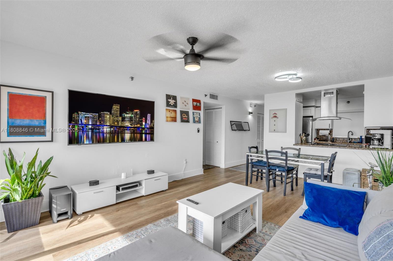 Experience the urban lifestyle with balcony views of the Miami River! This lovingly maintained 2/2 features a remodeled kitchen with granite countertops, SS appliances, vinyl flooring throughout, and in-unit W/D. If the furniture suits your style, landlord is willing to include it in the rent at $2,800/mo. This secure building has an updated lobby, and with a $250 non-refundable pet fee, the tenant can walk their dog to the private and modestly sized dog park. Location is perfectly suited for commuting with proximity to UHealth | Jackson campus, Downtown and Brickell, and quick access to I-95, SR 836. Schedule your tour today!!