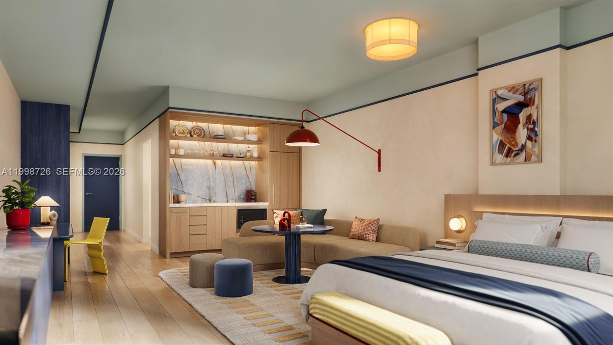 Now Accepting Contracts – DUOS Wynwood

DUOS Wynwood is a boutique hotel condominium purpose-built for short-term rentals, blending residential privacy with a hospitality-driven experience. Studio, one-, and two-bedroom layouts offer thoughtfully designed zones for living, working, and sleeping.
Delivered fully furnished and curated by AvroKO, each residence features warm, modern materials inspired by Wynwood’s creative culture. Custom millwork maximizes storage, while designer furnishings and integrated technology provide a refined, move-in-ready environment.
Interiors include luxury plank flooring, 8.5- to 9-foot ceilings, and oversized, acoustically insulated impact windows. Kitchenettes feature custom cabinetry, open shelving, and integrated appliances. Bathrooms offer walk-in showers, custom vanities, and refined tile finishes.
Designed by MKDA with interiors by AvroKO, DUOS Wynwood is an exclusive collection of 49 fully furnished hotel condominiums with no rental restrictions.
Amenities include a landscaped paseo, café and lobby lounge, fitness center, and co-working suite. Adjacent access to The Grotto wellness space features a cold plunge, steam, sauna, and mineral pool.
Located in the heart of Wynwood near dining, galleries, and nightlife, with easy access to the Design District, Downtown, Brickell, Miami Beach, and the airport.