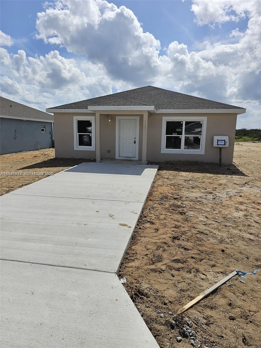 New Construction concrete block home move in ready. 3 bedrooms, 2 bath includes 6 appliances. Washer, dryer, microwave, oven range, dishwasher, fridge/freezer. High quality vinyl flooring, high quality kitchen cupboards and worktops. A/C and Ceiling fans/ blinds in every room. Space to park 2/3 cars. Large lot with plenty of space to make this house your home. Sebring Florida is the home to the famous International Sebring Raceway. Close to amenities, restaurants, hospitals, grocery stores, a choice of lakes for fishing and water sports.