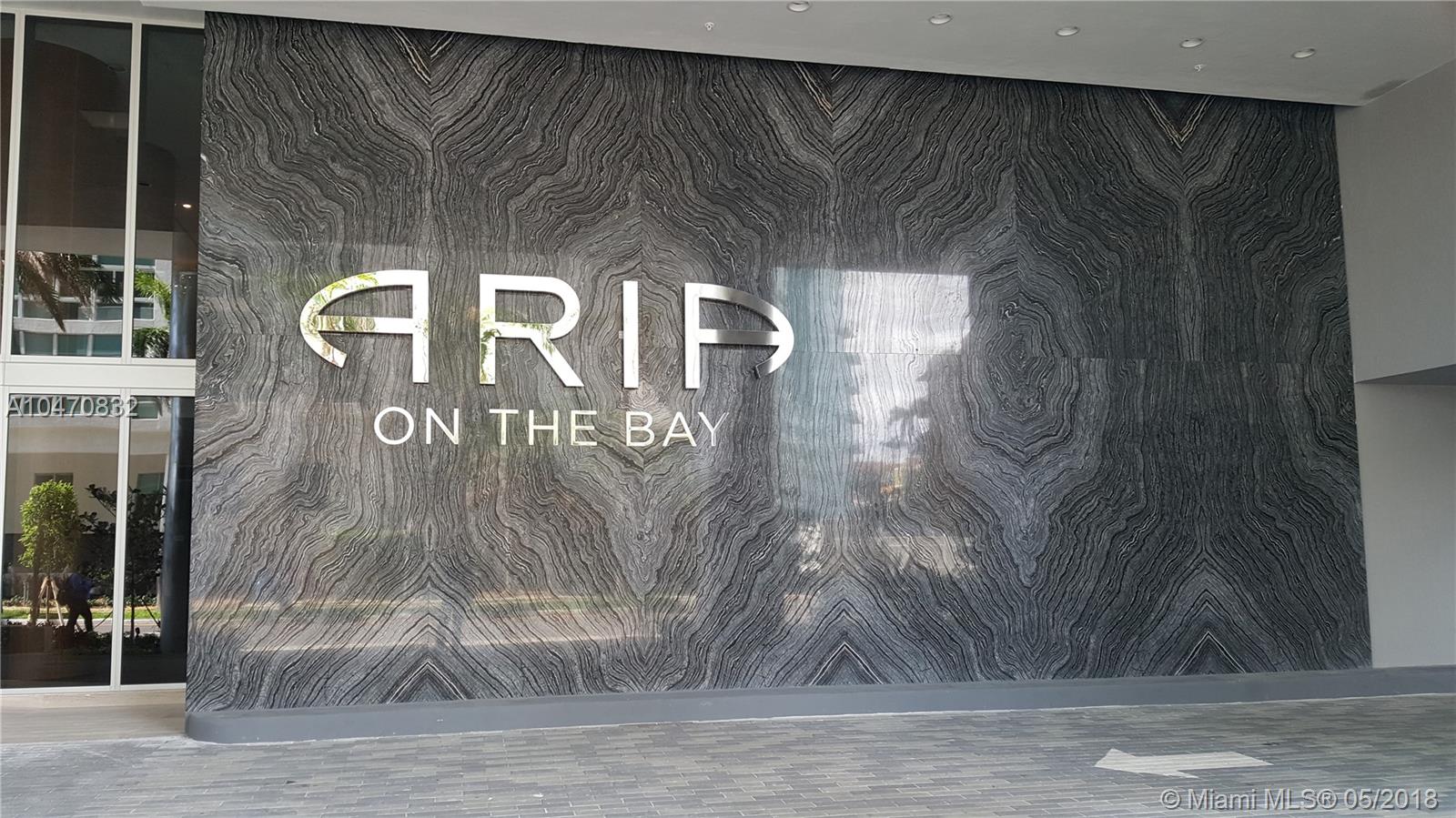 Amazing opportunity for the ground floor retail in the newly built Aria on the Bay Tower.  The retail spaces offer terrific views of the Margaret Pace Park and the bay.  Captive audience, over 640 condo units in the high demand Edgewater area.  The market has under supplied retail and most retail tenants are reporting high returns.  Only asking $442 Per SF with potential lease rates of $40-$50 per foot NNN.  The 2 retail spaces available can be purchased individually or together.    The terrace space for each retail unit is included at no additional cost.