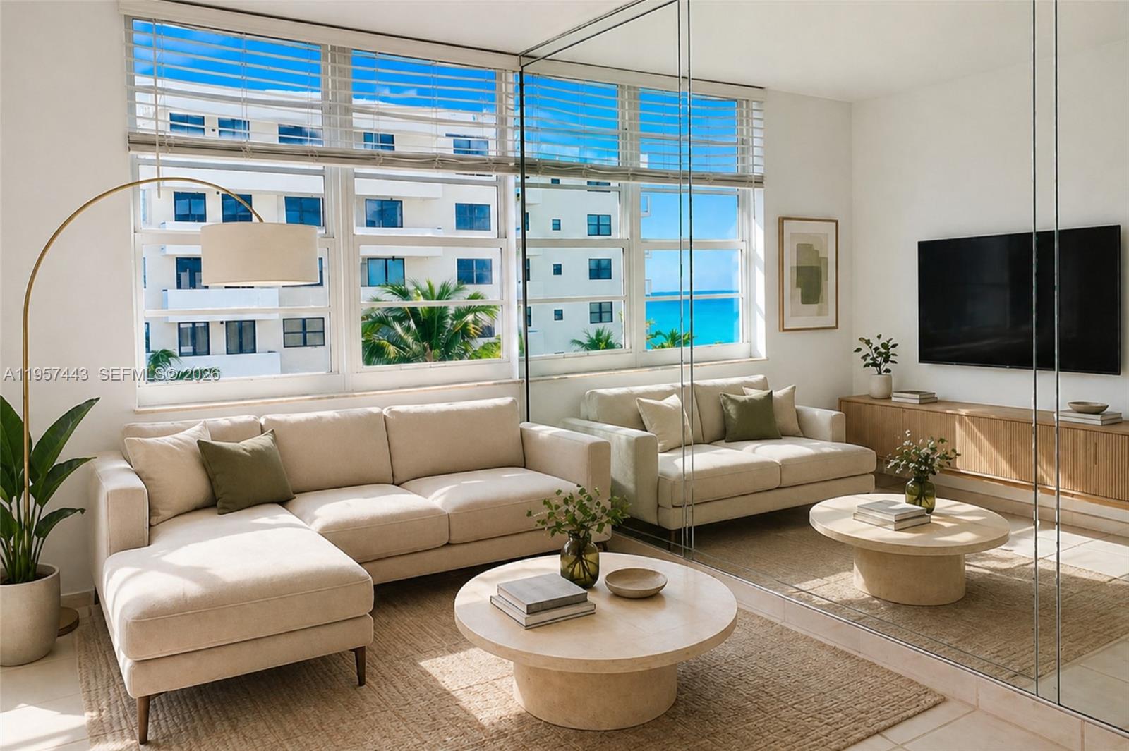 Short-term rentals allowed with a minimum stay of 30 days. Well divided, Jr. 1Bed/1Bath with ocean views. Maintenance fee includes WiFi, cable TV, one valet parking space, 24-hour lobby attendance, heated pool, and gym. Next to the Ocean, prime South Beach location between Lincoln Rd and Collins Ave,. The building is finalizing its recertification and the beautification of the common areas.**Tenant occupy until June 14th, 2027**allow 24hrs notice to schedule a showing**
