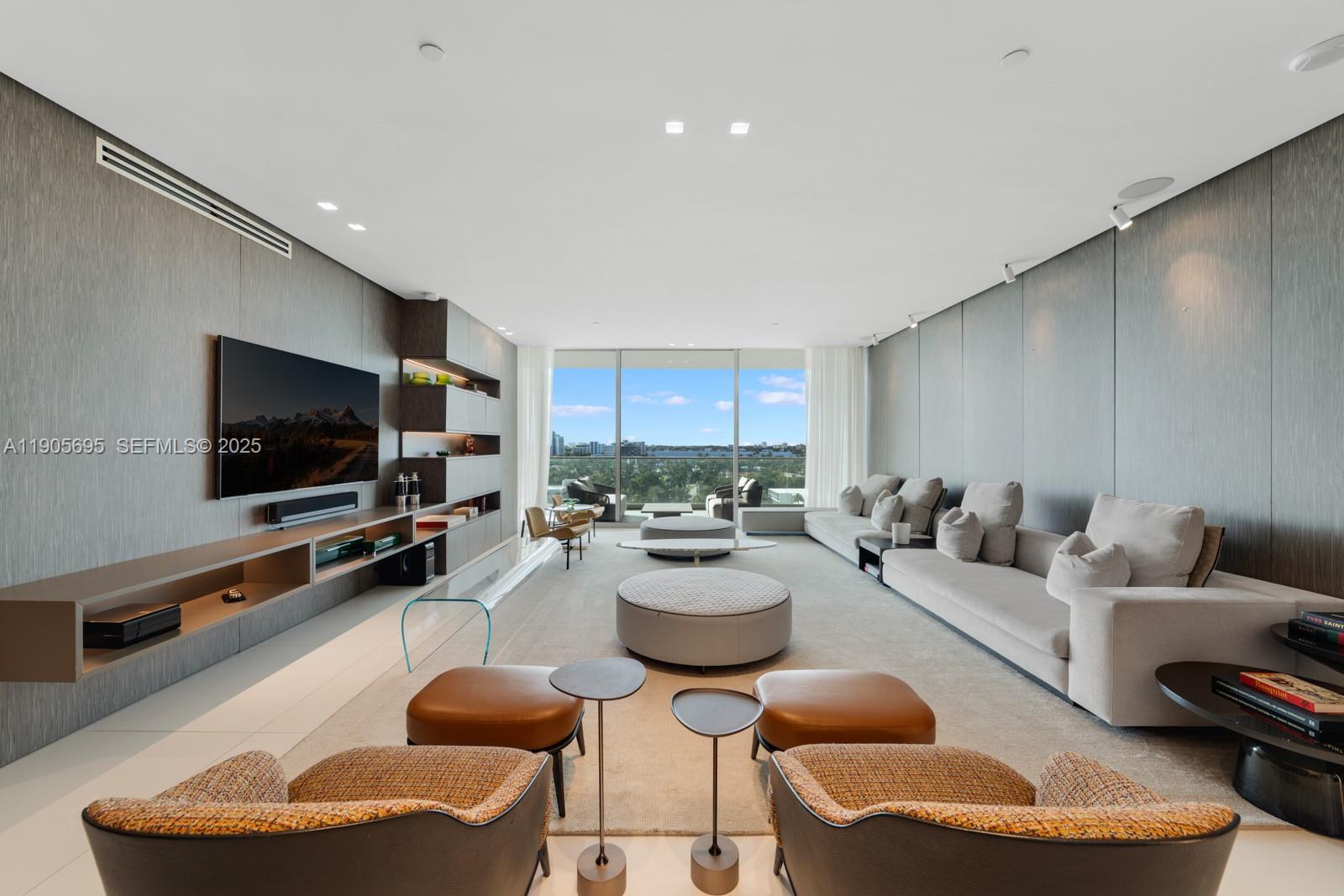 Residence 807S at Oceana Bal Harbour is a west-facing 2-bedroom plus den home with 3 full bathrooms, floor-to-ceiling glass, and sweeping Intracoastal views. The spacious open floor plan extends to a generous 9-foot-deep balcony, ideal for enjoying sunset vistas.

The home features a sleek kitchen with a large center island and top-of-the-line Gaggenau appliances, a dedicated laundry room, and a private elevator entry, offering comfort, privacy, and refined living.

Oceana offers an exclusive, resort-style lifestyle with an Olympic-size pool, world-class spa, two clay tennis courts, on-site restaurant, and 24-hour concierge and security services.