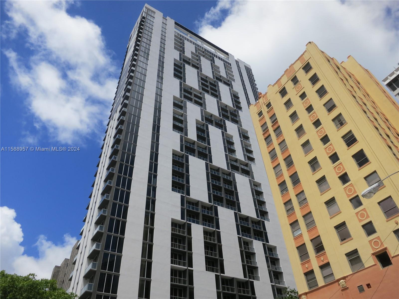 Experience vibrant city living in the heart of Miami. This 17th-floor residence at Centro offers a modern, open-concept one-bedroom, one-bathroom layout with sleek polished concrete floors. Step out onto your open balcony to enjoy dynamic skyline views. Centro Downtown elevates your lifestyle with premium amenities and the location puts you just two blocks away from Bayfront Park and the MetroMover for easy transit. Please note the building does not offer private on-site parking facilities; residents arrange off-site self-parking independently or utilize on-site valet services.  This property presents a straightforward investment. A tenant currently leases the unit for $2,299 monthly through May 29, 2027. The seller requests full-price offers.