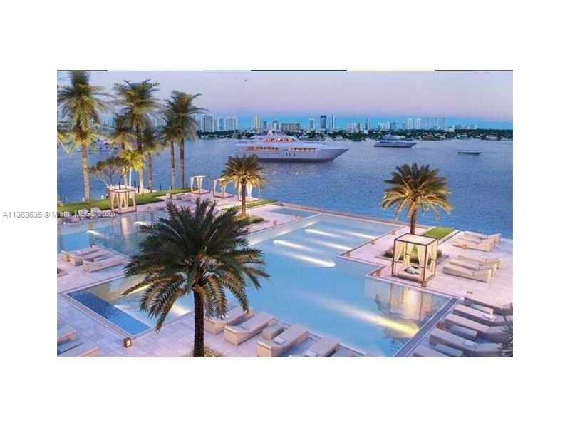 New building, with nice swimming pool, Spa, private marina and boat club for residents. 2 bedrooms with convertible den, 3 bath, with premium finishes, imported kitchen, bathroom, 10 ft ceilings, assigned parking plus valet and AC storage.