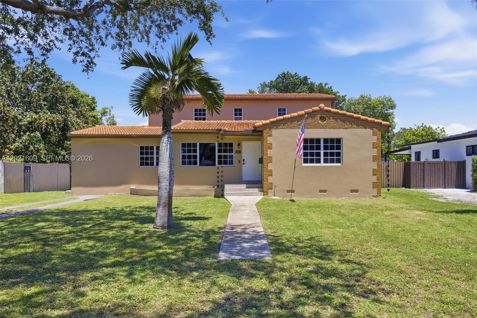 Charming two-story home in the heart of charming Miami Springs — This spacious residence features 4 bedrooms and 3 bathrooms with open kitchen, offering a flexible layout perfect for comfortable living and entertaining. The home sits on a large lot (just  under a 1/4 acre) with plenty of room to relax, garden, or create your own outdoor oasis. Located in one of South Florida’s most sought-after small-town communities, Miami Springs is known for its character and close-knit neighborhood while remaining conveniently close to Coral Gables, Miami International Airport and major highways.