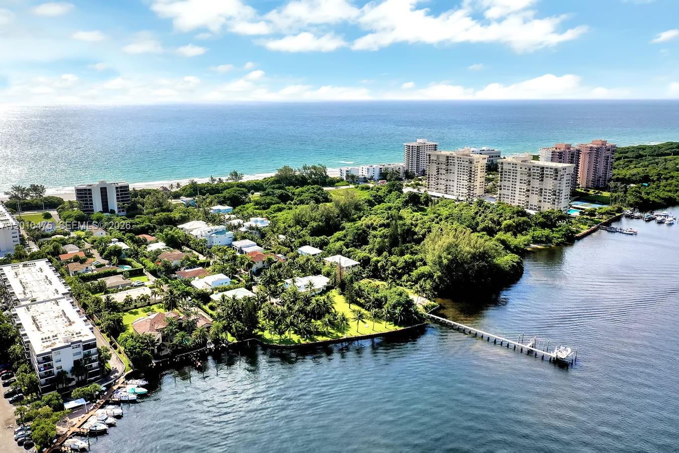 The Boca Trophy — Boca’s largest single-family Intracoastal home site. Tucked away on a private street along Ocean Ave, this exceptional property offers the vision and space to create your dream estate, with over 100 feet of water frontage and a total of almost an acre and a half, plus direct access to the ocean and open bay. When only the best will do, this is a once-in-a-generation opportunity to own one of Boca’s most extraordinary waterfront settings. The property is being sold adjacent to 911 NE 24th Street, PID #06-43-47-16-02-000-0061.