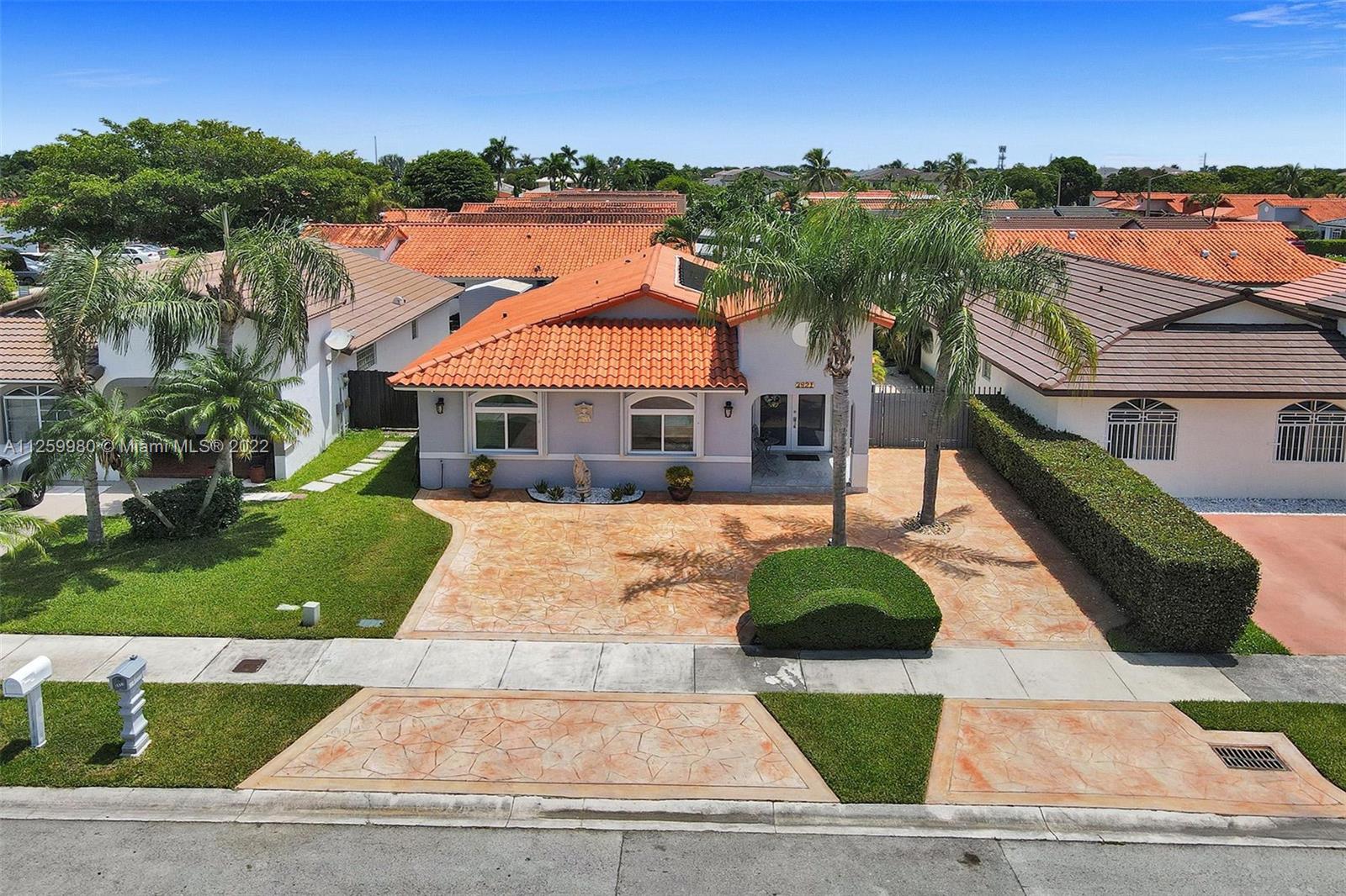Beautiful 3/2 single family in great conditions with a pool. The kitchen and bathrooms have been renovated by the current owners. The house was recently painted on the outside and has hurricane protection with impact windows and doors as well as accordion shutters. The pool is solar heated and the solar panels are already paid off. Great location close to great schools, stores, and restaurants. The lamp in the dining area is not staying.