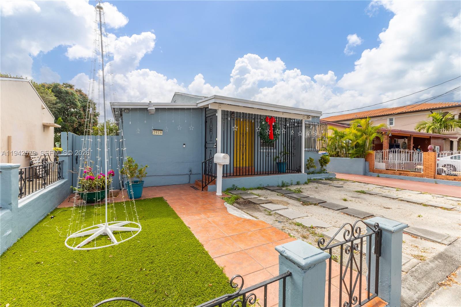 Stunning location! This duplex is a hidden gem, perfectly maintained and ready to generate income or be your dream home! The front unit boasts 4 bedrooms, 2 baths, and a private backyard oasis. The back unit features 2 bedrooms, 2 baths, and its own private retreat. Best part? Each unit's got its own meter – total convenience! Whether you're looking to settle down, invest in a property, or score some extra passive income while raising a fam, this versatile home's got you covered. It's all about functionality, and this place delivers. Conveniently located within 15 minutes of most major Miami destinations. Washer and Dryer shown in the side structure are excluded from sale. Main house has washer and dryer hookups. No HOA. OWNER OCCUPIED. 48-hour notice required for showings. Listing agent must be present.