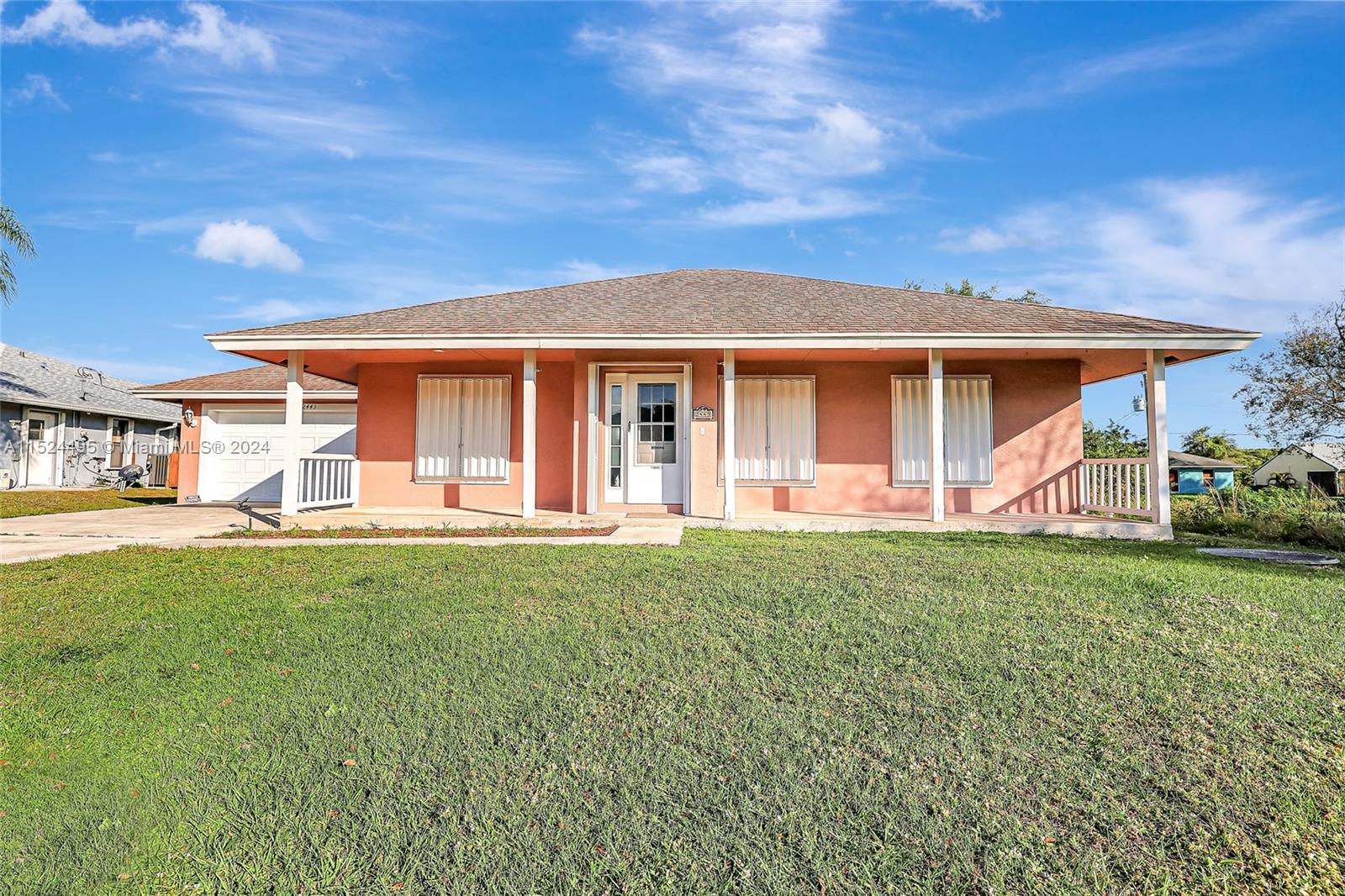 Welcome to this meticulously maintained 3-bedroom, 2-bathroom gem nestled on a quiet street, providing a serene oasis just moments away from the convenience of I-95 and the Turnpike. This split-plan home is ready for your personal touches to make it truly yours. Enjoy South Florida living at its finest on the large lanai, perfect for unwinding and entertaining. Picture yourself sipping your morning coffee or hosting gatherings in this inviting outdoor space. Quick access to Port St Lucie Blvd ensures easy commuting, while nearby shopping, restaurants, and medical facilities cater to your every need.