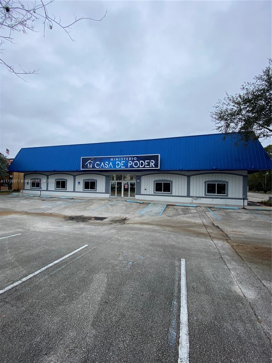19,745 square foot Warehouse zoned B-2 on approximately 2 acres of land (79,442 square feet) located on Stirling Road just west of the Hardrock Hotel and Casino.  Currently the property is comprised of a Church facing Stirling Road which occupies approximately 10,000  square feet, has an auditorium with 380 seats, 3 large classrooms, 3 large offices and 3 large storage areas with a snack bar and small kitchen.   There is a cross fit gym that occupaies approximately 5000 square feet and a third separated warehouse of approximately 5000 square feet  which the owner is currently using.  There is plenty of parking and enough land to add an additional building or redevelop the entire property.  Please call listing agent for additional information or showings!