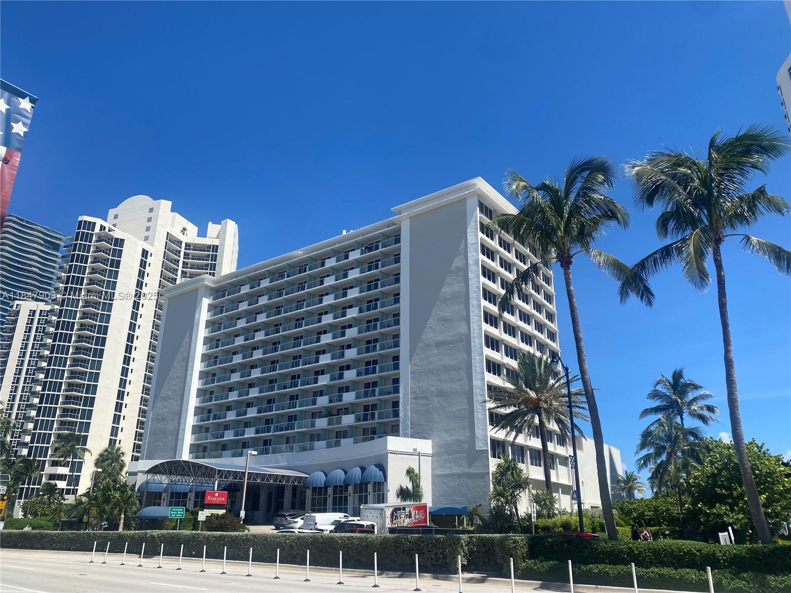 Stunning Beachside studio in Sunny Isles Beach! Enjoy breathtaking bay views from the open balcony of this income-producing studio, amazing location,  ocean resort building with private direct access to the beach.  Unit is being sold AS-IS. Full Kitchen with granite counters, Two Queen Beds, TV, sitting Area. Closet.  The monthly maintenance includes Electric, A/C, Cable, Wifi, 24 Hour security. 1 Parking spot.  Just minutes from Aventura Mall, Casinos, Restaurants. Perfect place for investors, Retirees, or a Vacation Getaway! No rental restrictions, rent immediately via Airbnb, seasonal rental. Small pets welcome. Showings only by appointment 24 hours in advance.