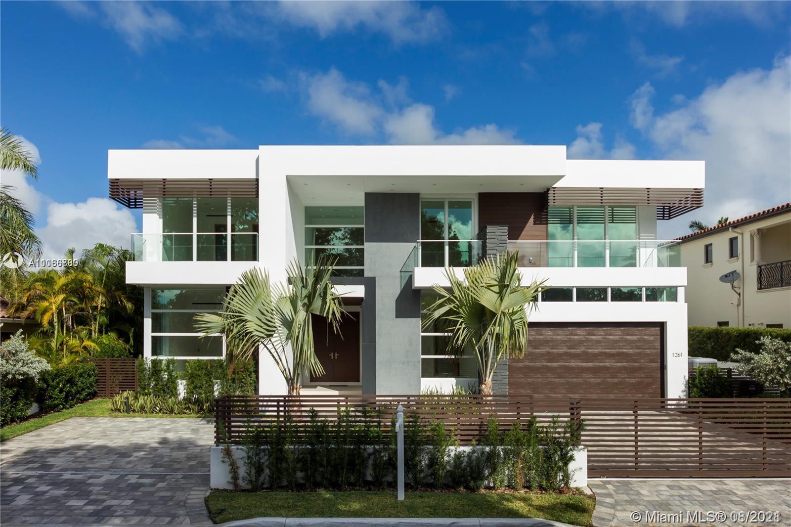 Rarely available 8 bedroom new construction ! Bay Harbour Gem ! This stunning 6200 SF Tropical Modern offers a combination of sleek Architecture & Bespoke finishes that will amaze the most discerning clientele. A thoughtfully Designed open layout perfect for lavish entertainment or family enjoyment, this fully integrated smart home features high ceilings, Crestron lighting, full home automation w/ security cameras, Snaidero Kitchen & Vanities, Electronic Window Treatments, Spacious Walk-in Closets w/ Custom Cabinetry, floating staircase etc... A tropical oasis steps from Bay Harbour shopping, top school and temples. Summer kitchen w/ grill, zero edge swimming pool w/ spa & covered loggia. Less than 900$/sqft for a fully customized new masterpiece ! Will not last !!