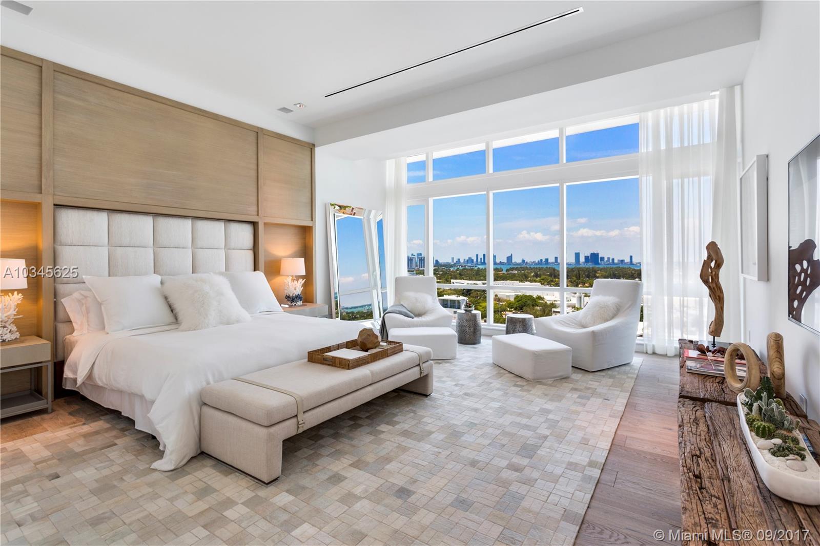 Stunning penthouse residence furnished by Brazilian Interior Design house Artefacto. This 3 bedroom plus den offers ample living space coupled with breathtaking views of Biscayne bay, downtown skyline and mesmerizing sunsets. Enjoy top off the line finishes, white oak flooring, 12.6 foot ceilings and all of the services and amenities of a beach front World Class Hotel.