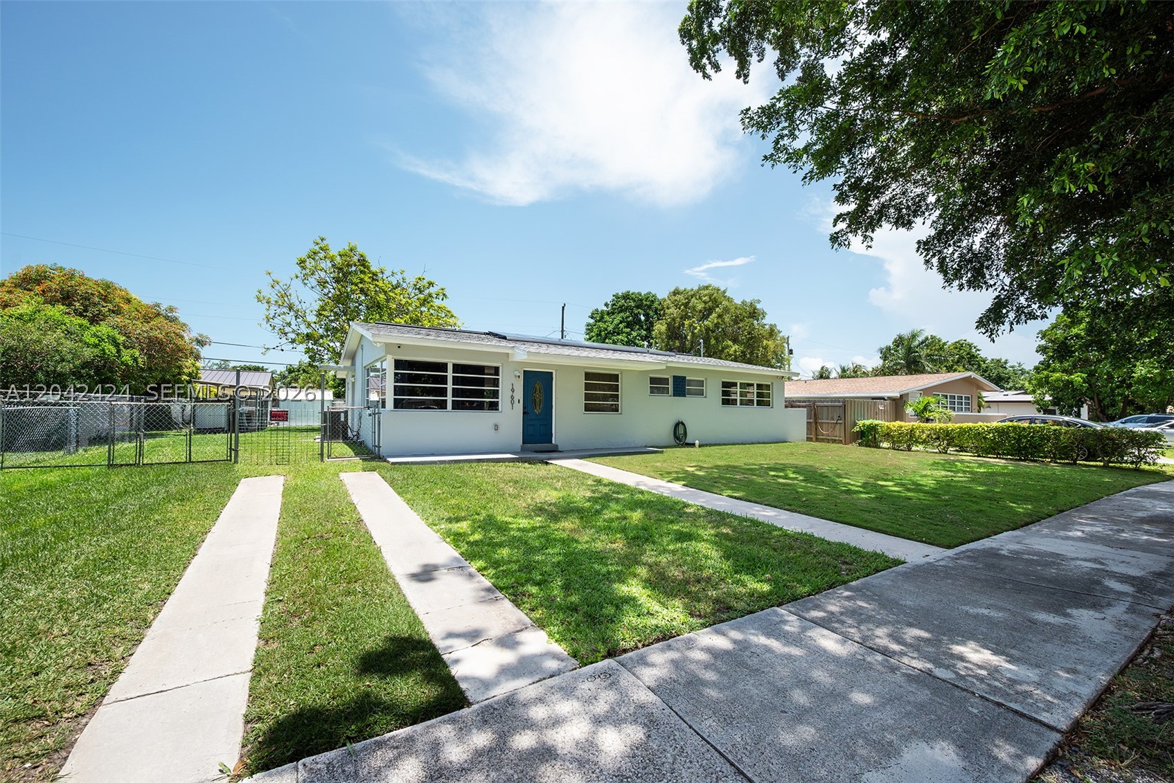 Welcome home to this charming 4-bedroom, 2-bath residence in the heart of Cutler Bay! Offering 1,288 sq ft of comfortable living space, this home is packed with features that truly matter.

Save thousands from day one! This home features a fully paid-off solar system, giving you major savings on your electric bill every month. Plus, enjoy added peace of mind with a newer shingle roof that is only 3 years old.

The gorgeous original terrazzo floors throughout are a standout feature — durable, and right on trend with today's design, it gives the home an authentic Florida charm.

This is the perfect opportunity for a buyer looking to put their own personal touch on a home while enjoying low energy costs, a newer roof, and a fantastic Cutler Bay location. Minutes from top schools, shopping, and dining.

Priced to reflect the opportunity — don't miss your chance to make this one your own!