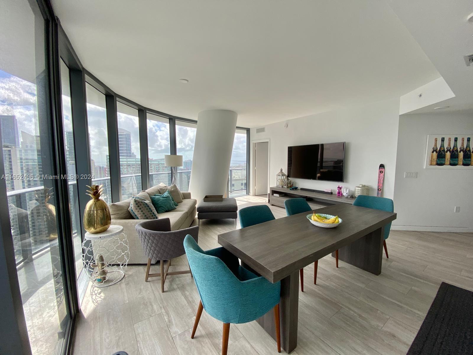 Welcome to luxury living at its finest in Brickell Heights! This stunning 03-line, 2-bedroom, 2-bath unit offers 1,276 square feet of sophisticated space, fully furnished and move-in ready. Located in one of Brickell's most prestigious buildings, you'll enjoy top-tier amenities and breathtaking views. Pet-friendly, with a $150 monthly fee and a $300 security deposit, this is your opportunity to experience the best that Brickell Heights has to offer. Don't miss out on this prime unit—schedule your viewing today!