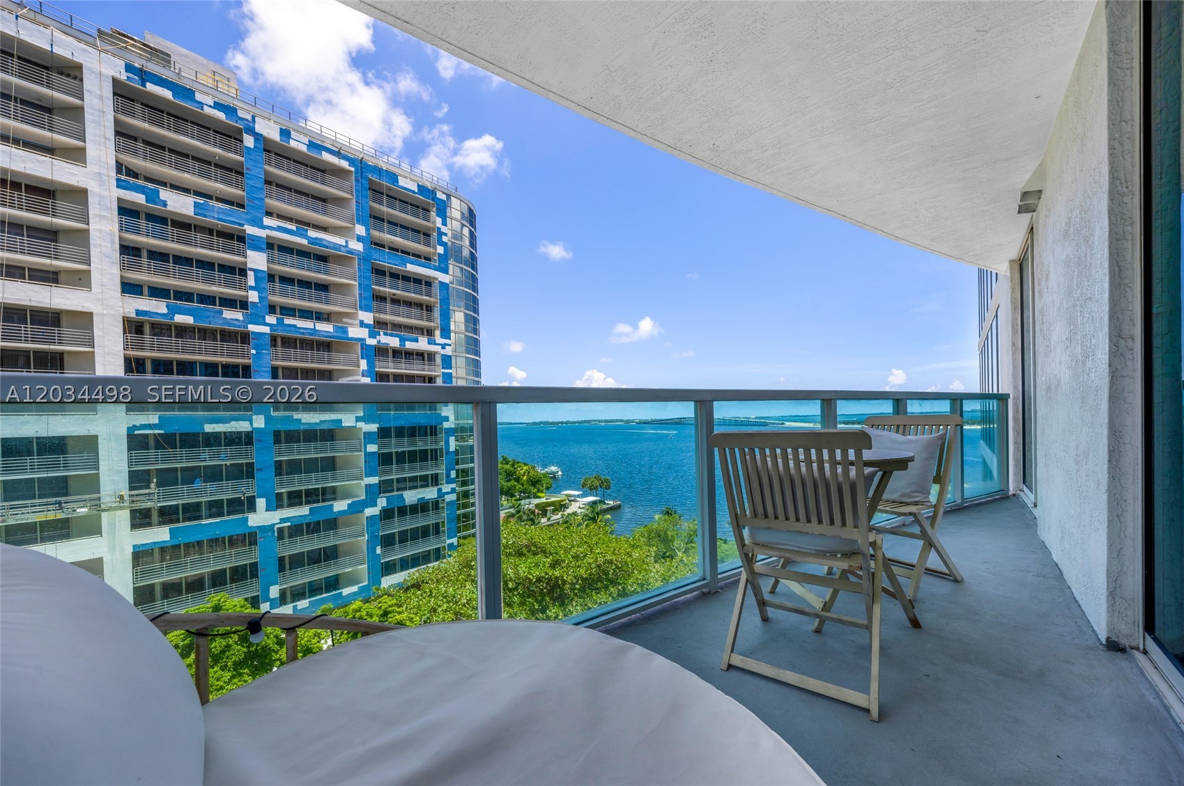 Wake up to paradise at Skyline on Brickell. this one bedroom , one bathroom residence boasts a private balcony offering breathtaking views of Biscayne Bay, the Rickenbacker Bridge and Key Biscayne ideal for your morning coffee. Imagine starting your day with spectacular sunrise views and sight of boats gliding across the bay. Located on a peaceful side of Brickell and yet five minutes away from the lively Brickell district. The unit comes with one parking space and one storage. Please contact the listing agent for showings. Unit is available after July 8th.