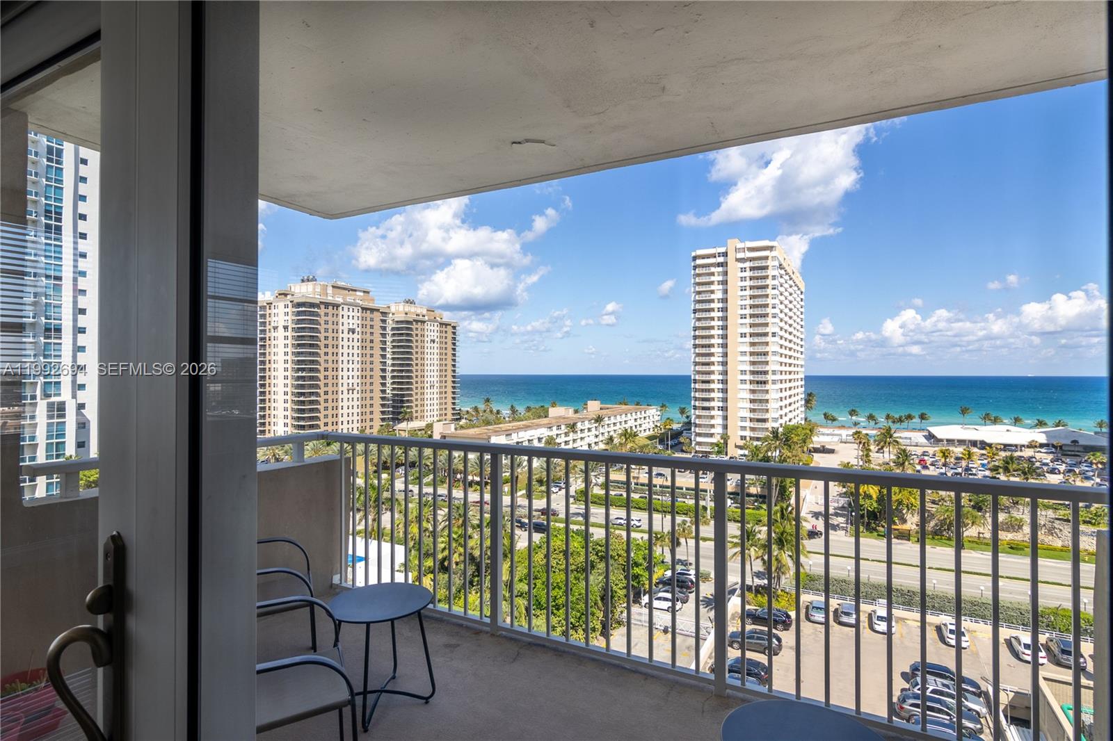 Amazing Direct Ocean views from this fully remodeled, fully furnished corner unit 2-bed, 2-bath condo at The Hemispheres Hallandale Beach. Totally upgraded with an EXTRA Impact sliding door in the living room to provide stunning views of the Ocean and Sunrise. Open kitchen features high-end appliances, granite countertops, & custom cabinetry, perfect for entertaining. Both baths have been updated, creating a serene retreat. The entire unit has porcelain floors with no transitions. This is a Super Clean unit. The Hemispheres offers resort-style amenities, including beachfront and bayfront pools, a fitness center, tennis courts, a marina, & 24-hour security. Just minutes from premier shopping, dining & entertainment, oceanfront living at its finest! Come take a look. Watch the virtual tour and walk through and look around each room online.