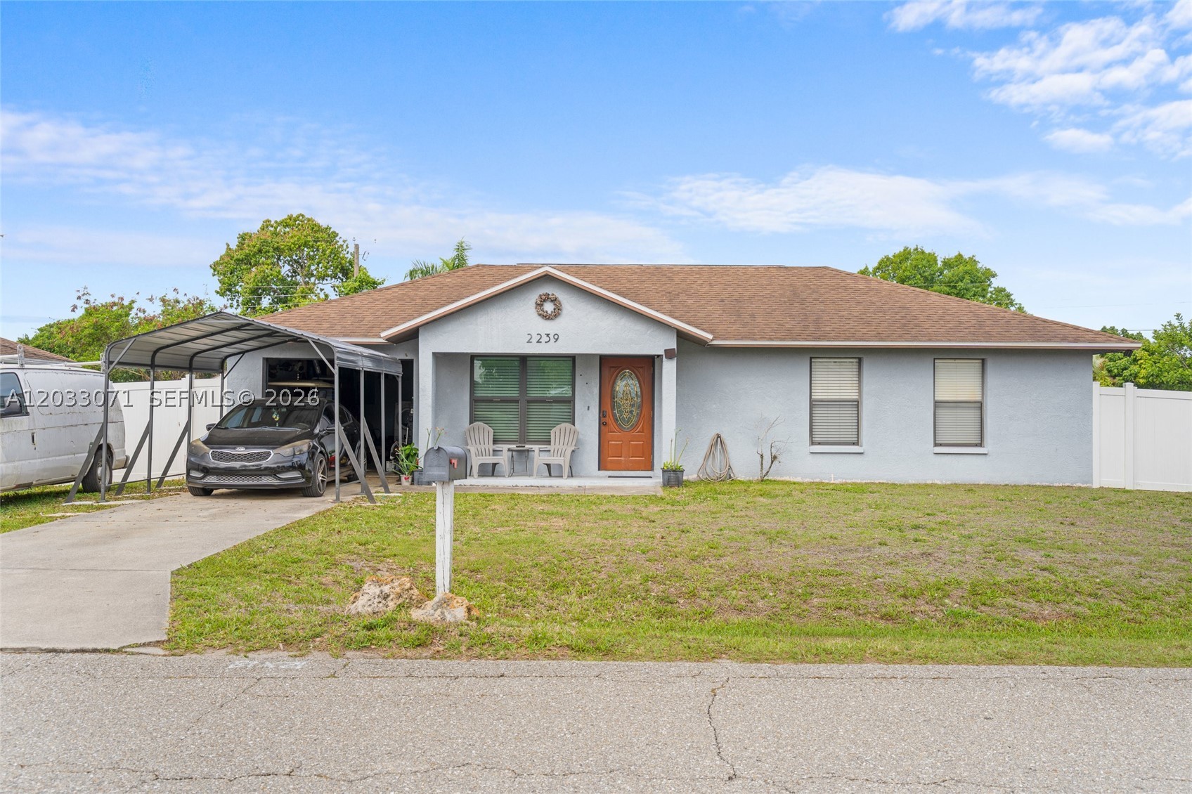 Great location in Fort Myers Shores. Close to Route 31 and Babcock Ranch. Public boat ramp that takes you out to the Caloosahatchee River. Cute 3-bedroom, 1-bath home. Fruit producing Two plum, Pear tree, a lemon tree, and an avocado tree.