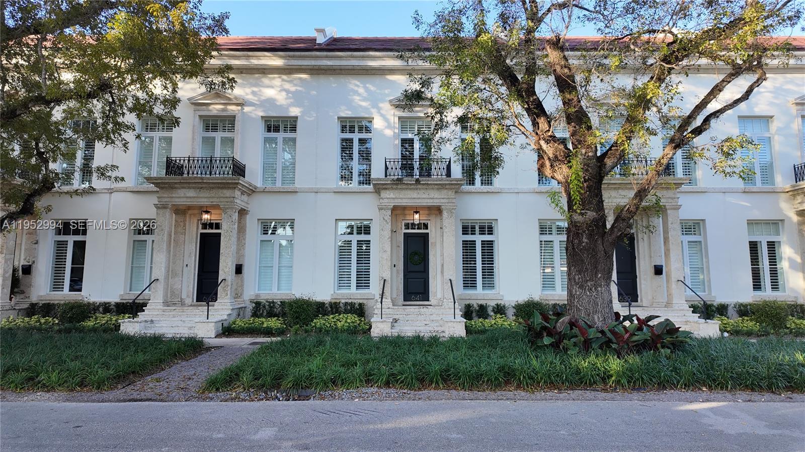 A distinguished opportunity on Almeria Row, one of Coral Gables’ most architecturally refined enclaves, where timeless design meets modern livability. The flexible layout features four bedrooms, volume ceilings, impact windows, and a two-car garage. A tranquil courtyard connects the main residence with a carriage-style suite, ideal for guests, older children, or a private office or gym. Ideally located near the Biltmore Hotel, Venetian Pool, and Salvadore Park, this residence offers walkable elegance and enduring value in one of South Florida’s most established and prestigious neighborhoods.