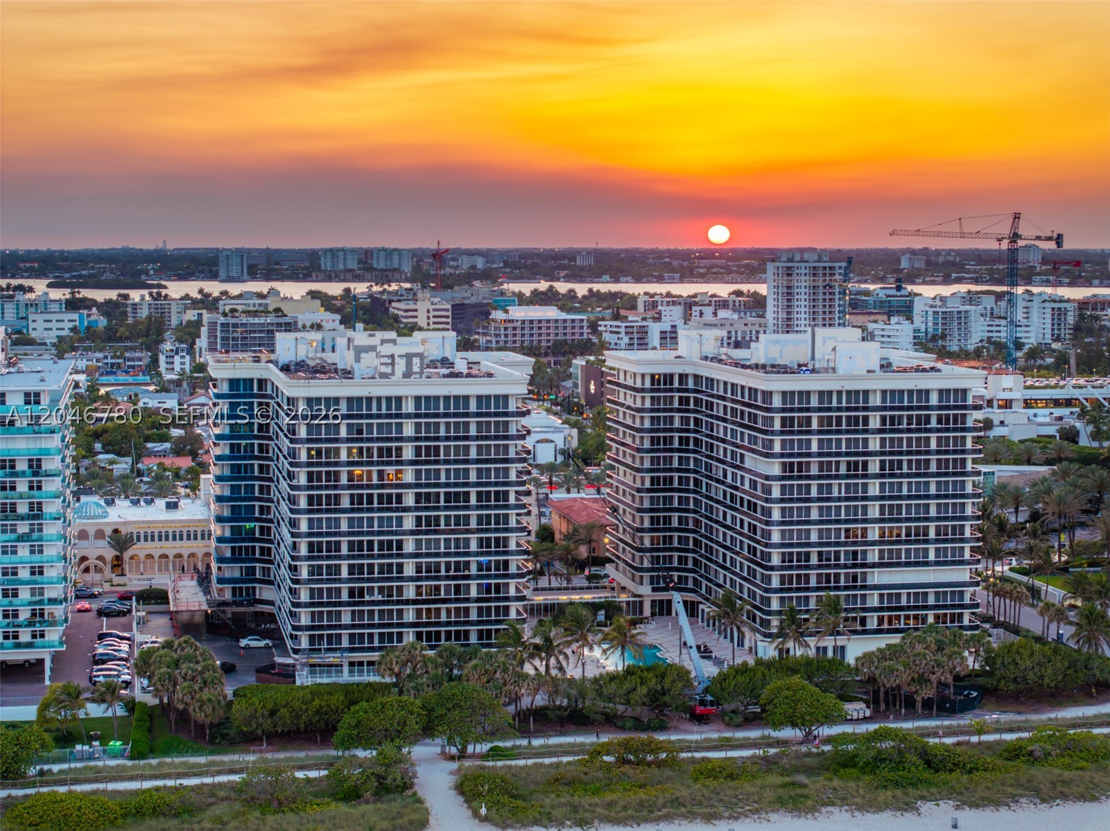 SIGNIFICANTLY REDUCED & PRICED AGGRESSIVELY! Rare opportunity to acquire an impeccably renovated, fully furnished 10th-floor unit at the Solimar. Enjoy breathtaking sunsets from your spacious balcony overlooking Surfside, Bal Harbour, Bay Harbor, and the downtown Miami skyline. Arrive via private elevator into your exclusive foyer entry, featuring meticulous attention to detail and stunning finishes throughout. Unit 1006 features a bright, modern, airy design with 1 bedroom plus a den and 2 full baths. The versatile den can function as a second bedroom, complete with a built-out closet and a full bathroom just steps away. Solimar is a beachfront, full-service building offering resort-style amenities: beach service, 24/7 valet, pool, gym, sauna, spa, billiards room, and social rooms. Unbeatable location directly across from the Shul of Bal Harbour, Bal Harbour Shops, and Harding Avenue’s premier dining and shopping. Contact listing agent for exclusive showings.