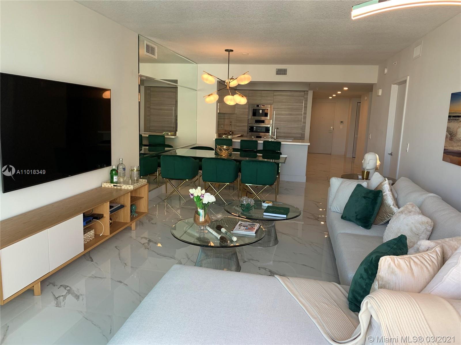 Gorgeous never lived in 2 Bed + Den with 3 full Bath Turnkey Apartment at Parque Towers Condo. Unit professionally decorated with high quality furniture, custom closets, porcelain titles, Bosh & Subzero appliances and Italian cabinetry. Resort style building with luxury amenities  offering Concierge Service, Five Pools, Exclusive Kids’ Club, Spa and Fitness Center,  Private Beach Club,  Guest Suites available for owner's guests, Butler Service, housekeeping and childcare on-site, 24-hour security & valet. Walking distance to the beach. Available for one year lease or 6 months at a higher rent.