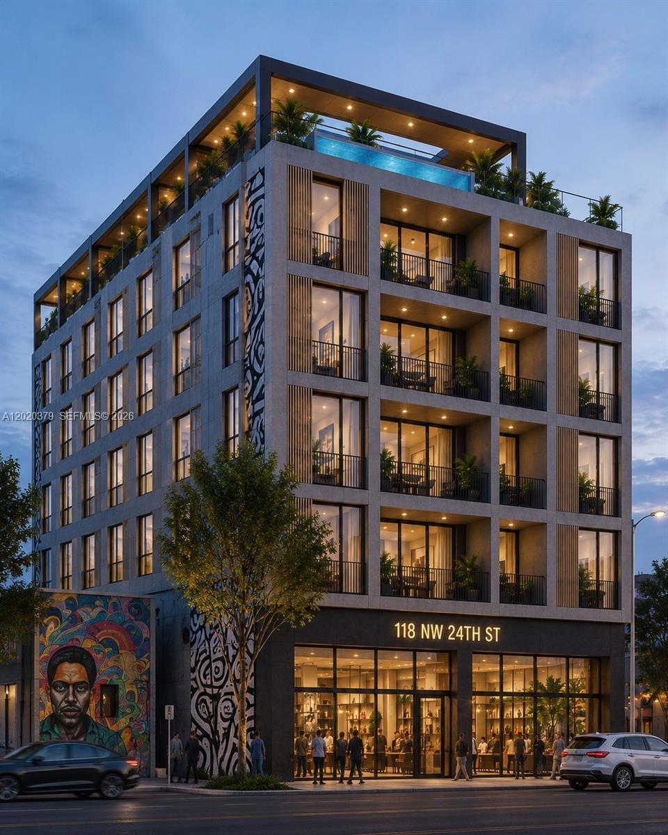 Wynwood land with a 8 plex generation income. T5-O - MIX USE COMMERCIAL
 (8/8 Studios in WYNWOOD) •Zoning: T5-O/NRD-1 • Lot Size 7,500SF •Covered Land Play property; Owner would receive income while working on development plans • Great opportunity for owner user or developer with all tenant leases up-to-date • Current income: Approx. $12,400/Month • Property includes 8 street parking spaces (City Decal) • New roof installed in '16 • WiFi network for all tenants • Central washer and dryer • Minutes to Miami Design District, Midtown, Allapattah, Miami beach, Downtown Miami and more