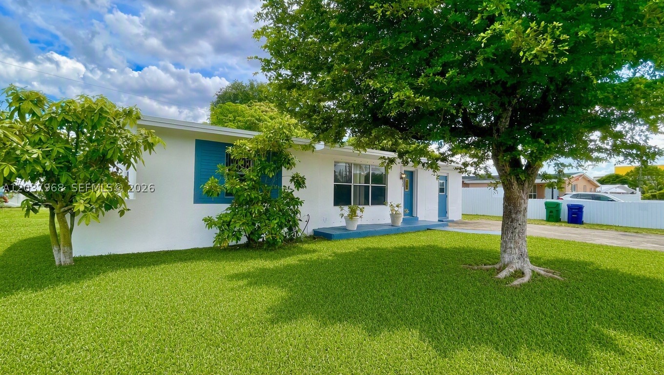BEAUTIFUL HOUSE RESENTLY UPDATED, 3 BEDROOM ONE BATHROOM ( extra bathroom can be added easily if needed since its big enough ). remodeled kitchen with wood cabinets and WOOD TOPS, LAUNDRY ROOM, new waterproof laminated floors on all house, CENTRAL AC, NEW ROOF (JUNE 2026) updated bathroom, freshly painted inside and outside, fenced yard and a great storage shed house in backyard. GREAT INVESTMENT PROPERTY OR GREAT RENTAL PROPERTY WITH BEAUTIFUL LANDSCAPE WITH MANGO TREE, YARD BIG ENOUGH FOR BOAT SPACE OR RV AND PLENTY OF DRIVEWAY PARKING, LOTS OF POTENTIAL STILL, NO HOA FEES, CLOSE TO MAIN AVENUES, PARKS AND HIGHWAYS, SCHOOLS AND SHOPPING CENTERS. HOUSE READY TO MOVE IN AND LIVE IN.