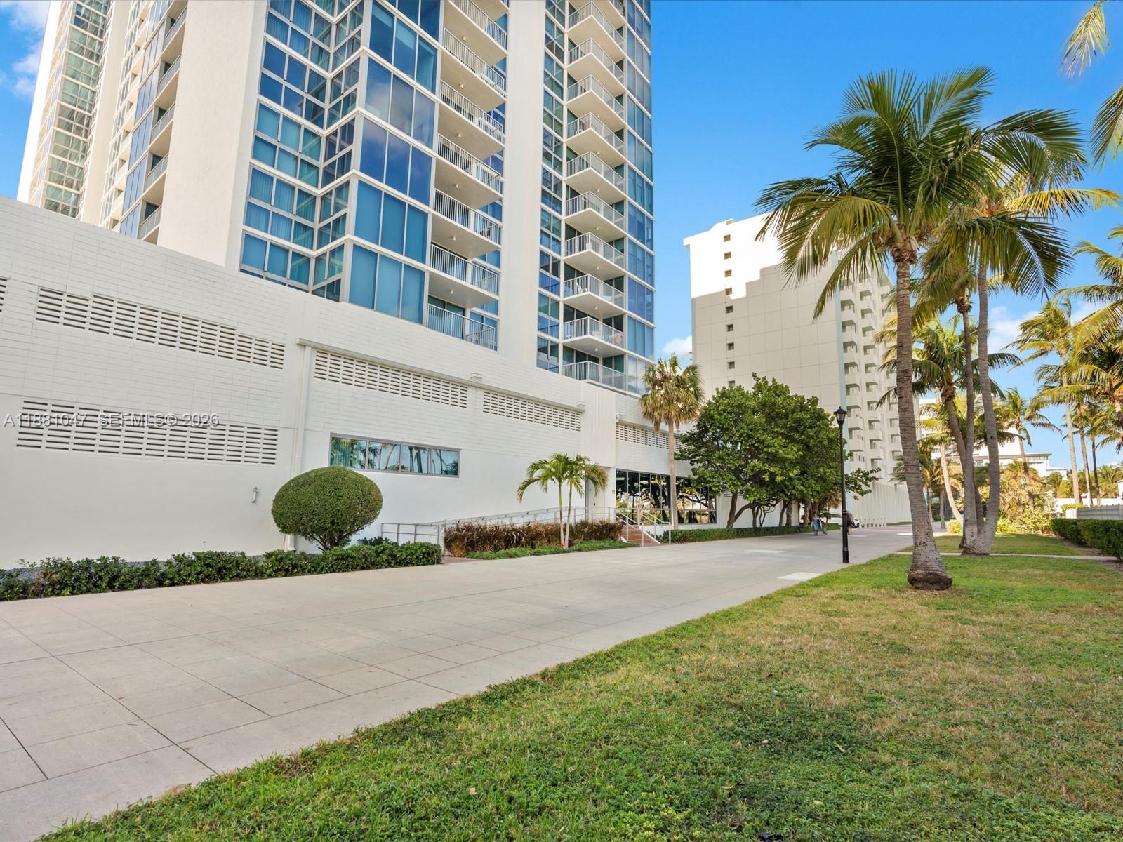 Live and wake up steps from the ocean. Wonderful ocean front full service building with concierge, front desk, fitness center, and a newly renovated pool right on the ocean and next to the famous boardwalk. Large 1 bdr plus den and 2 full bathrooms. Den can be used as a second bedroom or home office with view to the ocean. The apartment features remodeled kitchen and bathrooms, stainless steel appliances and Spanish stone countertops. Building has also been remodeled with new windows and  halls. Restaurants and shops and boardwalk to South Beach is just around the corner. Close to dining and highly desirable Faena district.