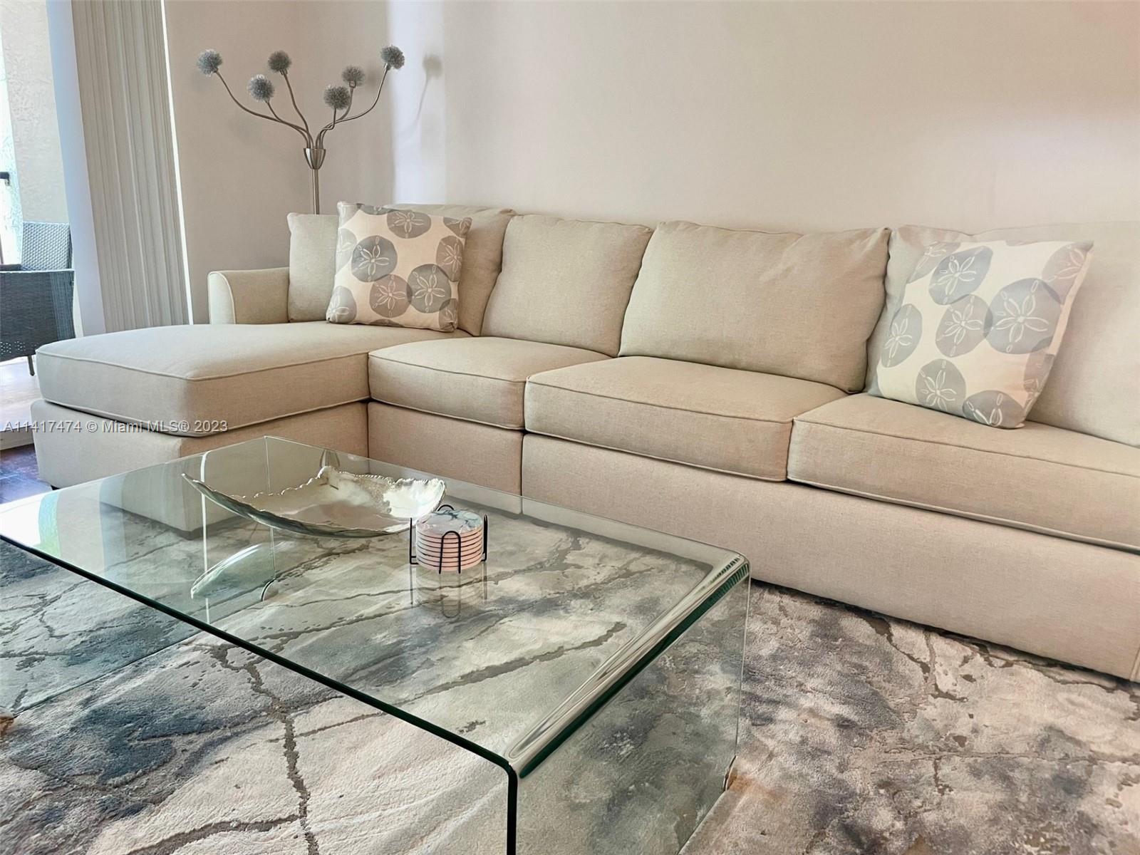 Beautiful 1 bedroom furnished unit is located in the heart of Sunny Isles and offers a comfortable living space. This unit has a bathroom with a tub, the kitchen is fully equipped with stainless steel appliances, including a refrigerator, electric stove, and dishwasher. Washer and Dryer are in the unit. Gorgeous new furniture, new wood floors, and fresh paint! Only 5 minute's walk to the beach, all supermarkets, and the two biggest playgrounds! Enjoy resort-style amenities 24 hr. fitness center, yoga room, business center, 2 swimming pools, Jacuzzi, bike storage, and a gorgeous clubhouse overlooking the Intracoastal. Available NOW! Easy to show! $2,400 monthly for a 1-year lease with renewal options. $2,500 monthly For 6 Months rentals or less.