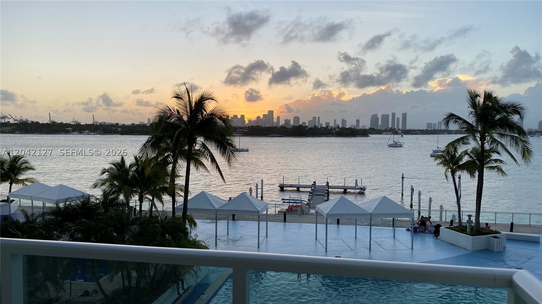 Enjoy breathtaking Intracoastal views from every room and the balcony of this fully furnished 1-bedroom, 1-bath residence at Mirador 1000 on desirable West Avenue. The unit features Carrara marble kitchen counters and tabletops, an Italian glass-tiled bathroom, recessed lighting, and additional built-in closet space. Mirador 1000 has recently completed major renovations, including new impact windows and balcony sliding doors, a redesigned lobby, resort-style pool deck, and upgraded common areas. Residents enjoy 24-hour security, a fitness center, pool, hot tub, spa, beauty salon, convenience store, and an unbeatable location near Lincoln Road, Sunset Harbour, world-class dining, shopping, and the beach. Make this your home today!